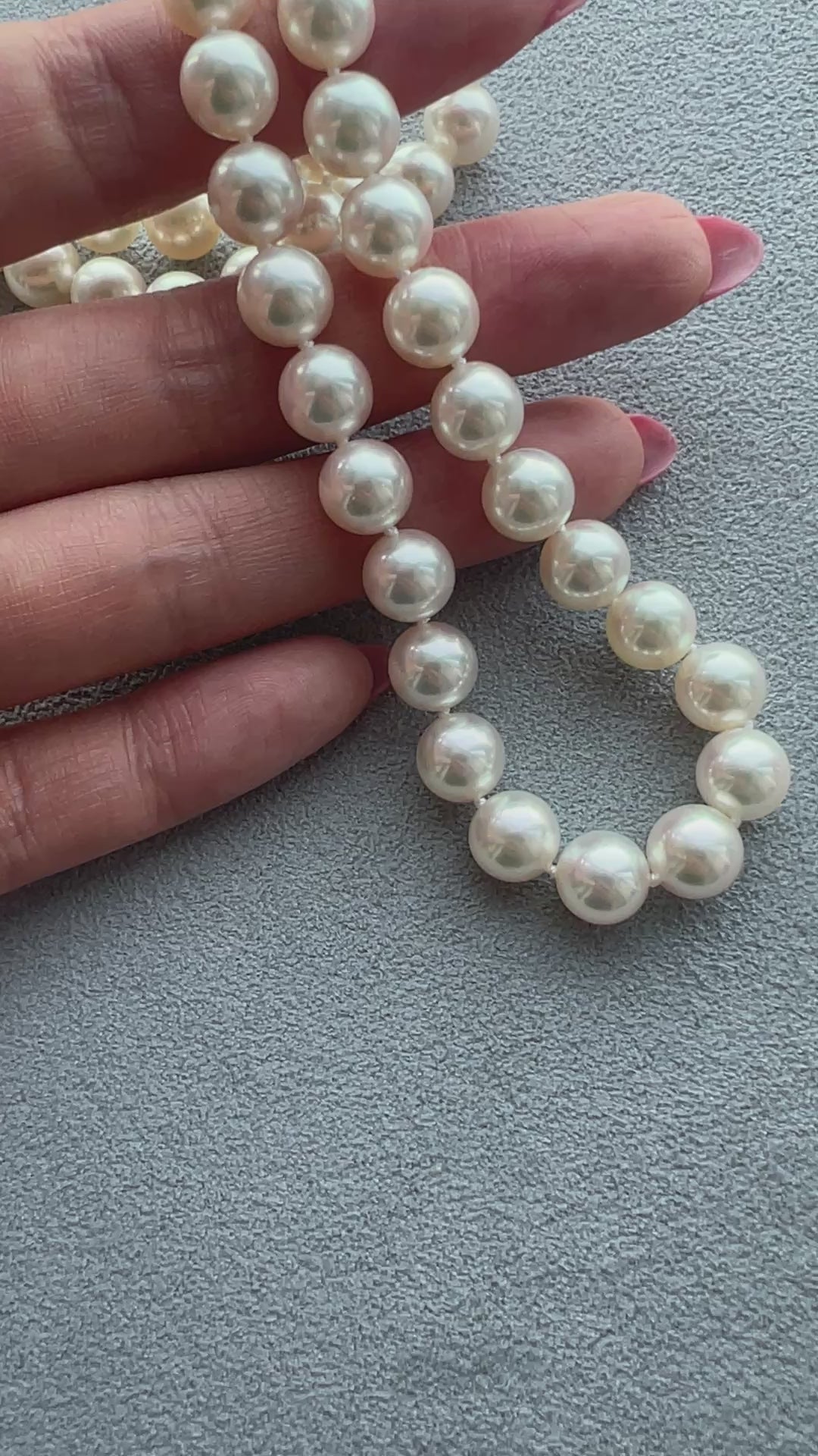 ［クラシックパールネックレス］あこや真珠8−8.5mm