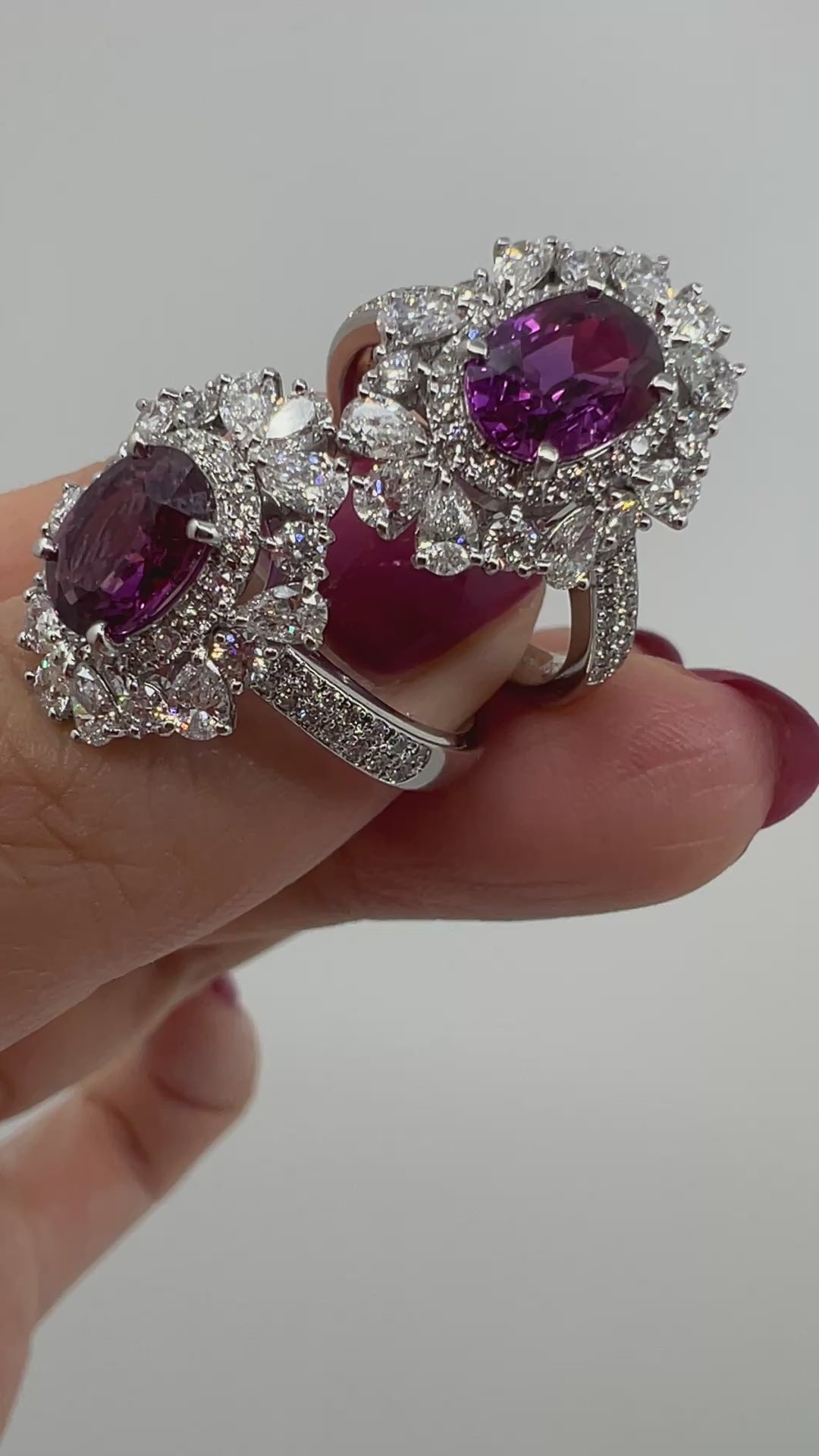 ［カナリアの夢］リング ピンクサファイア 1.4ct〜1.6ct OV PT