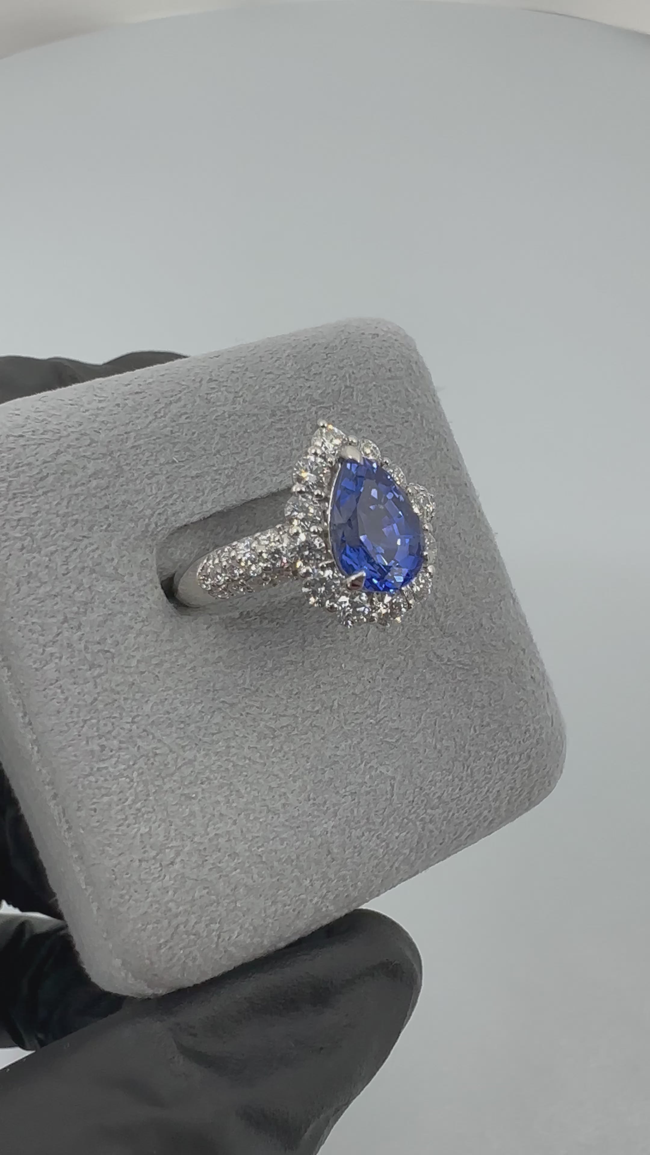 123［一点物］リング ブルーサファイア 2.2ct PS PT