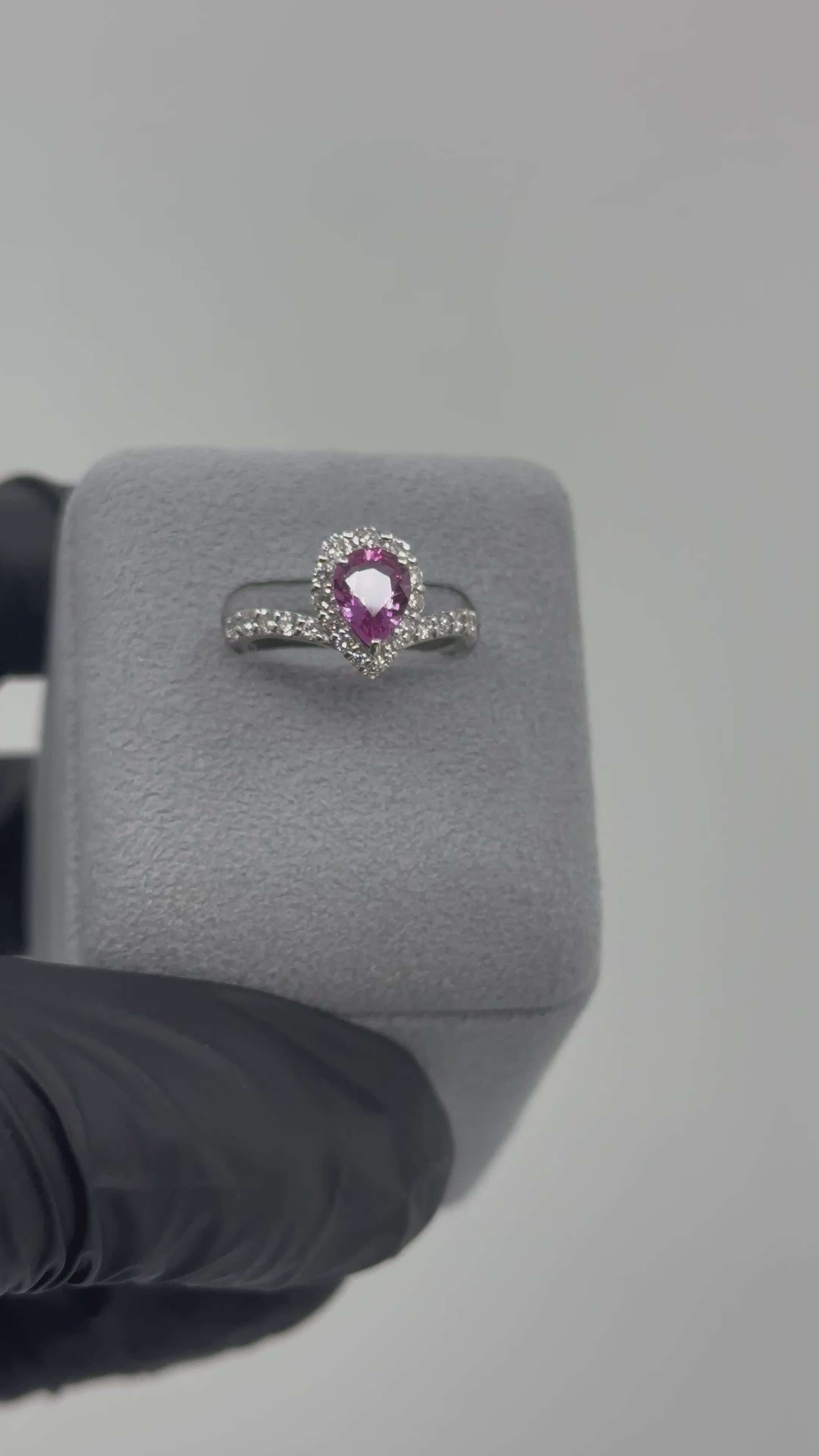 ［一点物］リング ピンクサファイア 1ct PS  PT