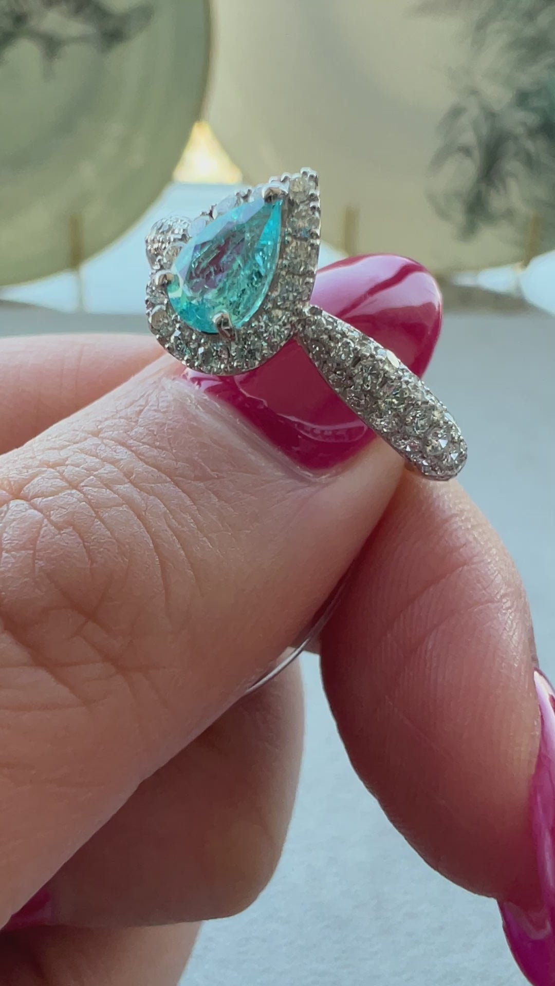 149-特品 パリの小路 パライバ 中石0.38ct前後 PS PT リング〜ブラジル産 GIA 彩子と久美子も欲しい｜AYAKO SAKURAI（櫻井 彩子（サクライ アヤコ））公式通販サイト