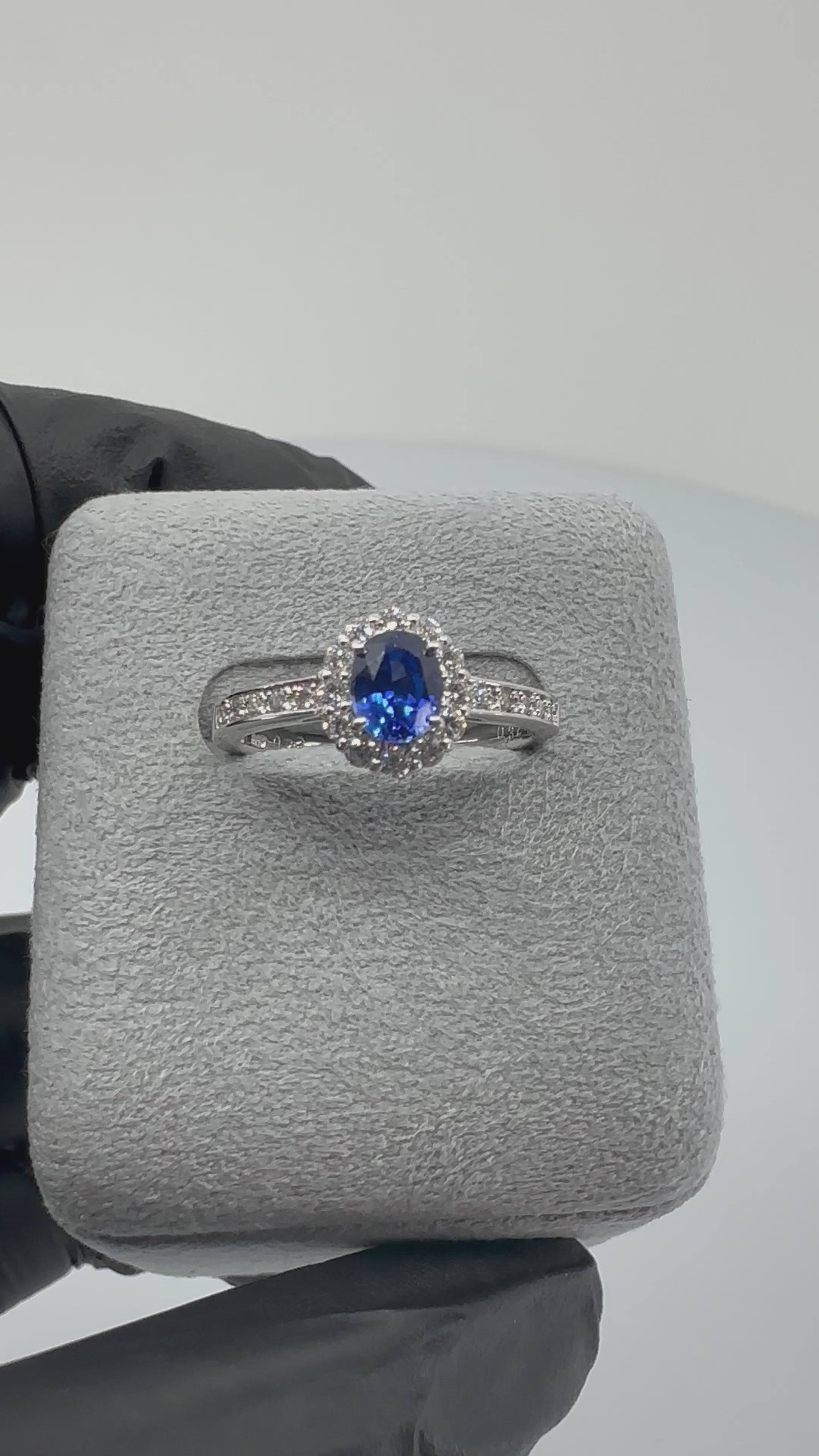 104［一点物］リング ブルーサファイア 0.7ct前後 OV PT