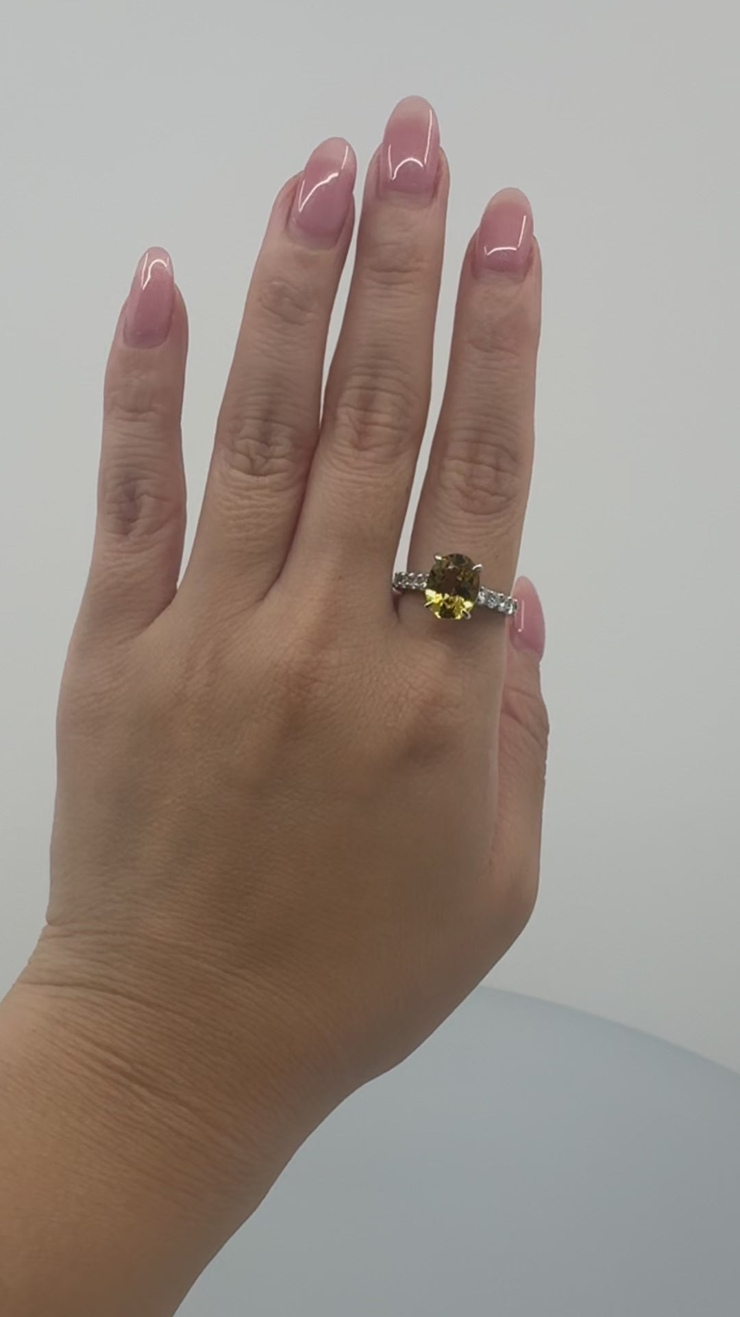 ［一点物］リング  イエローベリル  2.3ct   YG/PT