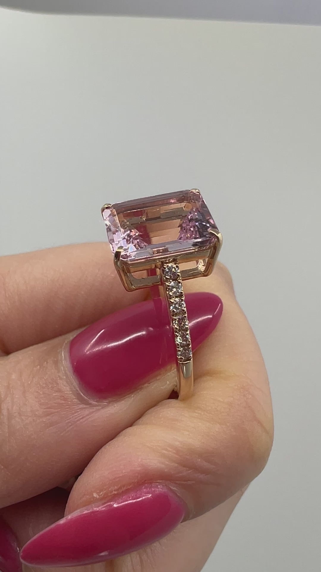 ［フロリナ］リング モルガナイト/アクア/ペリドット 2ct前後 SQ