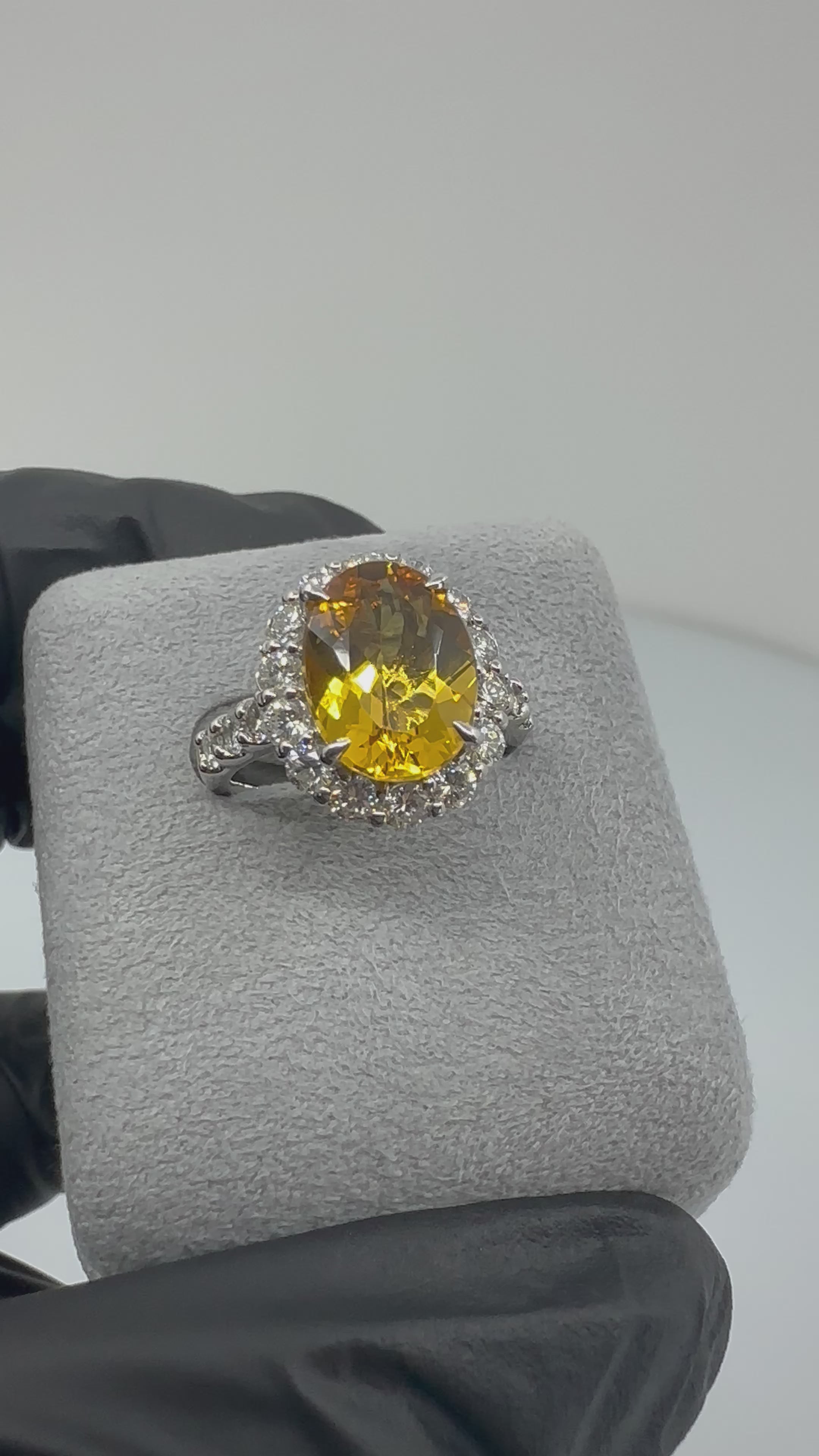 38［一点物］リング ゴールデンベリル 3.3ct前後 OV PT