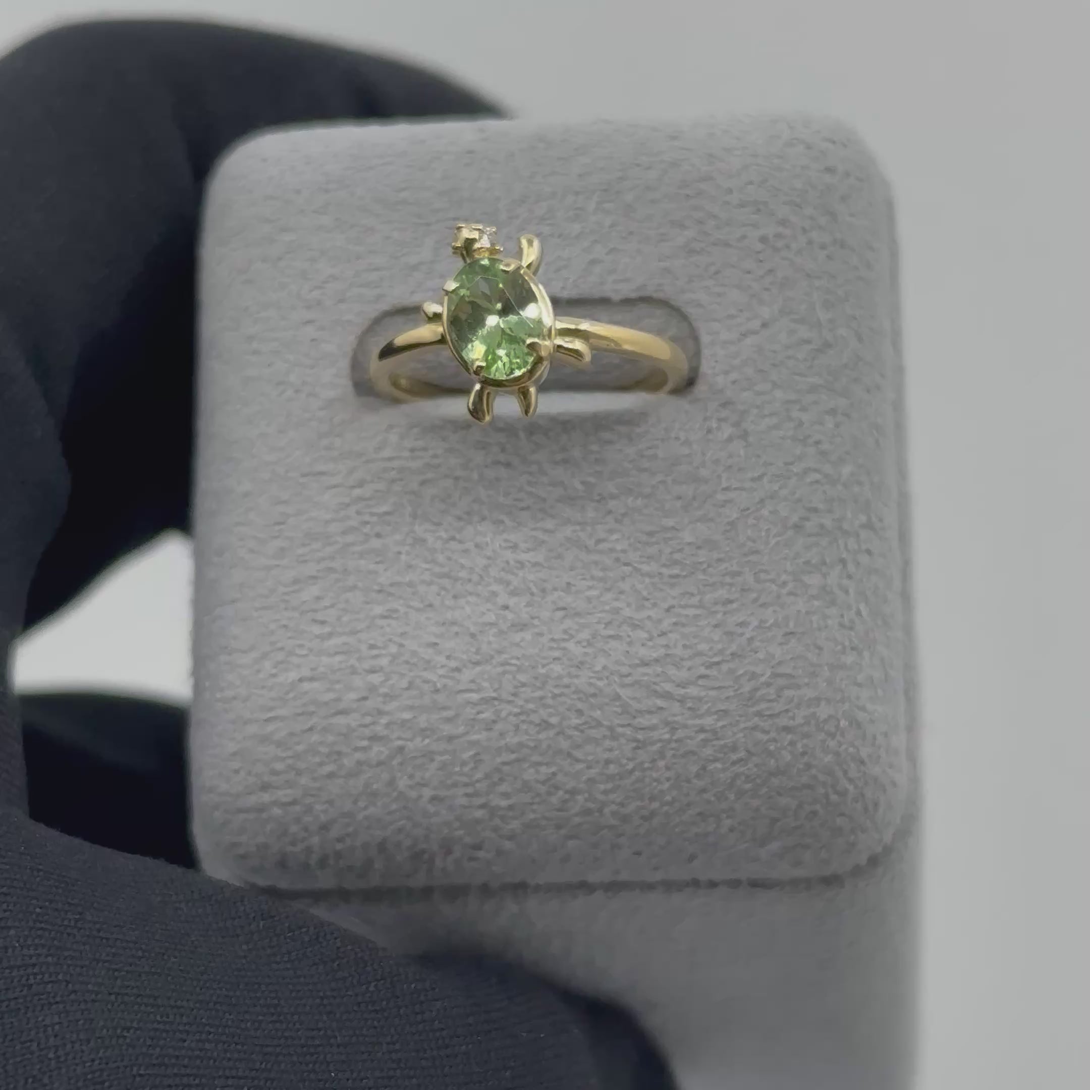 ［新作/KAME］リング ミントガーネット