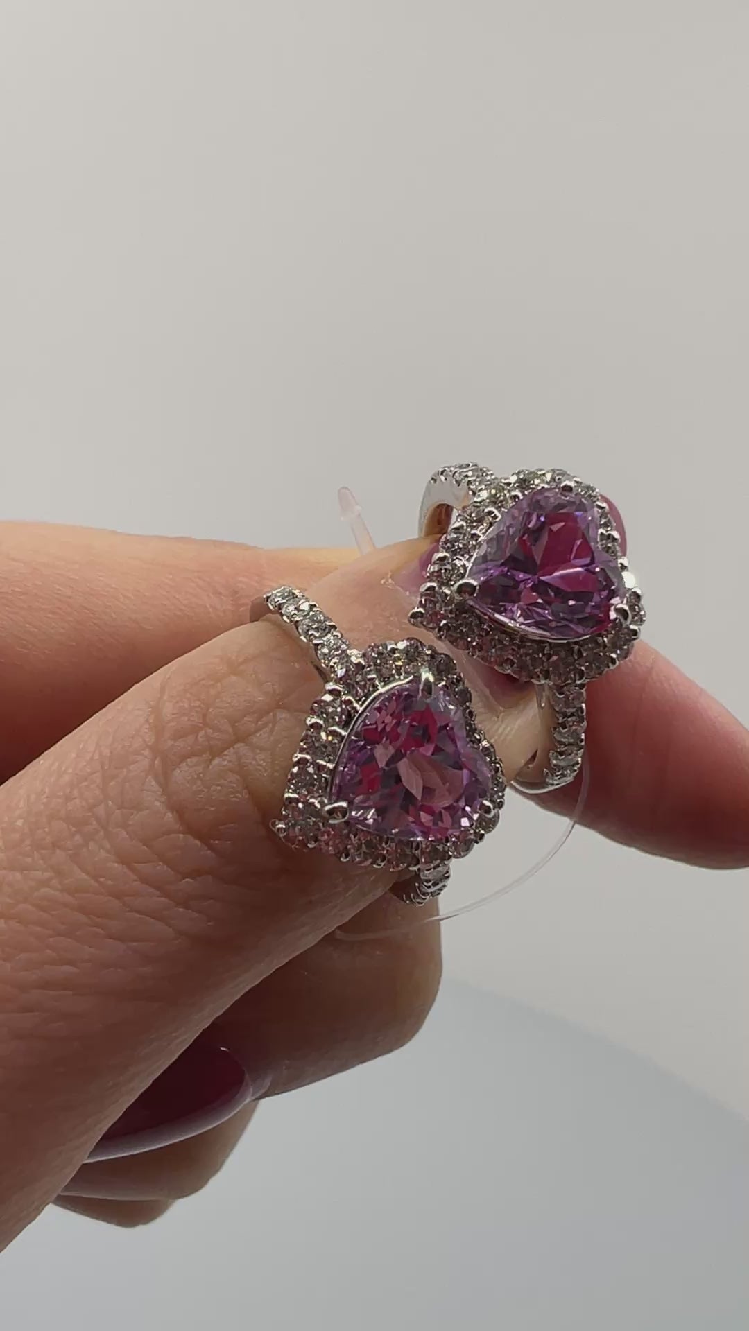 ［一点物/ライラック］リング クンツァイト 2ct HS PT