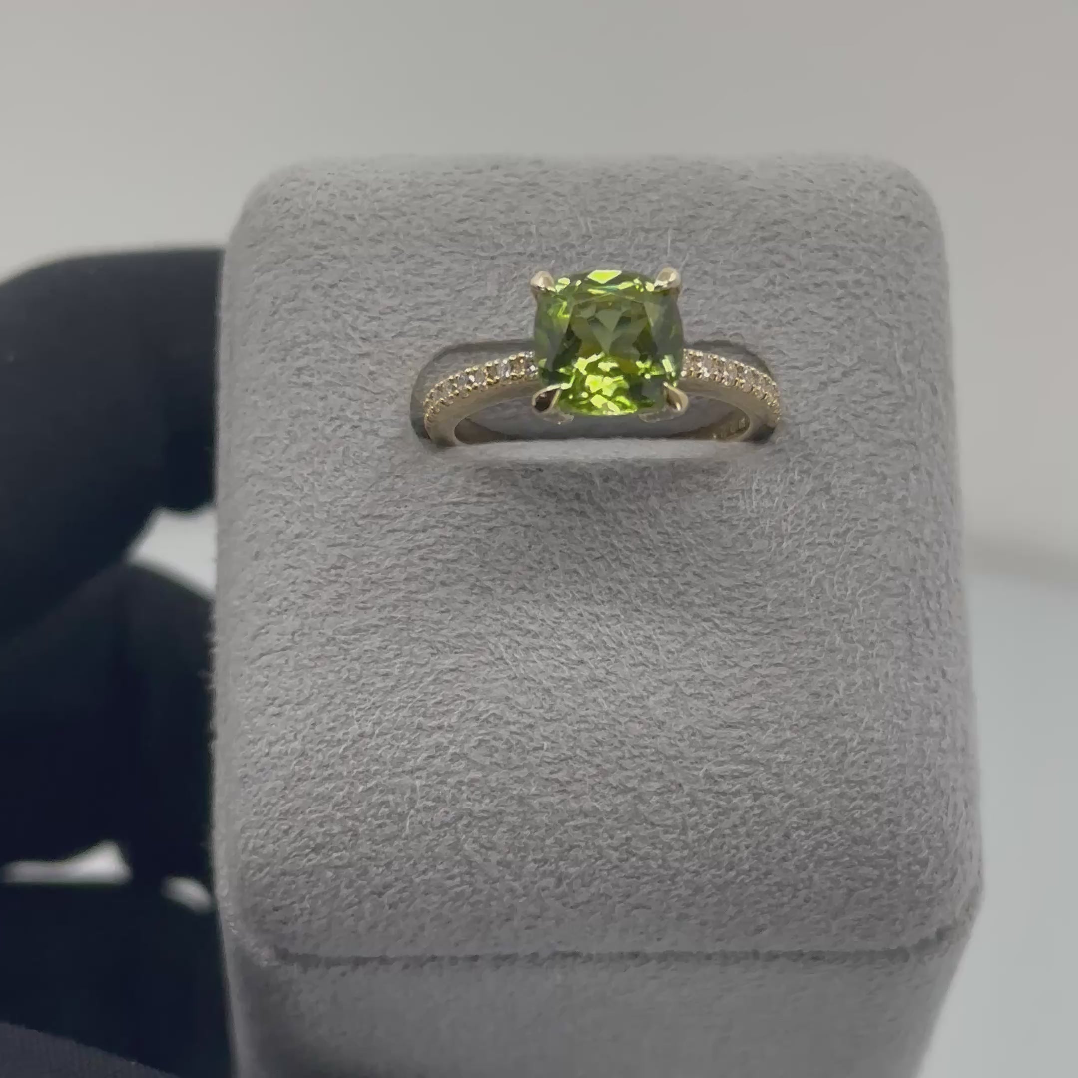 [新作/オンレール］リング ガーネット/モルガナイト/ペリドット