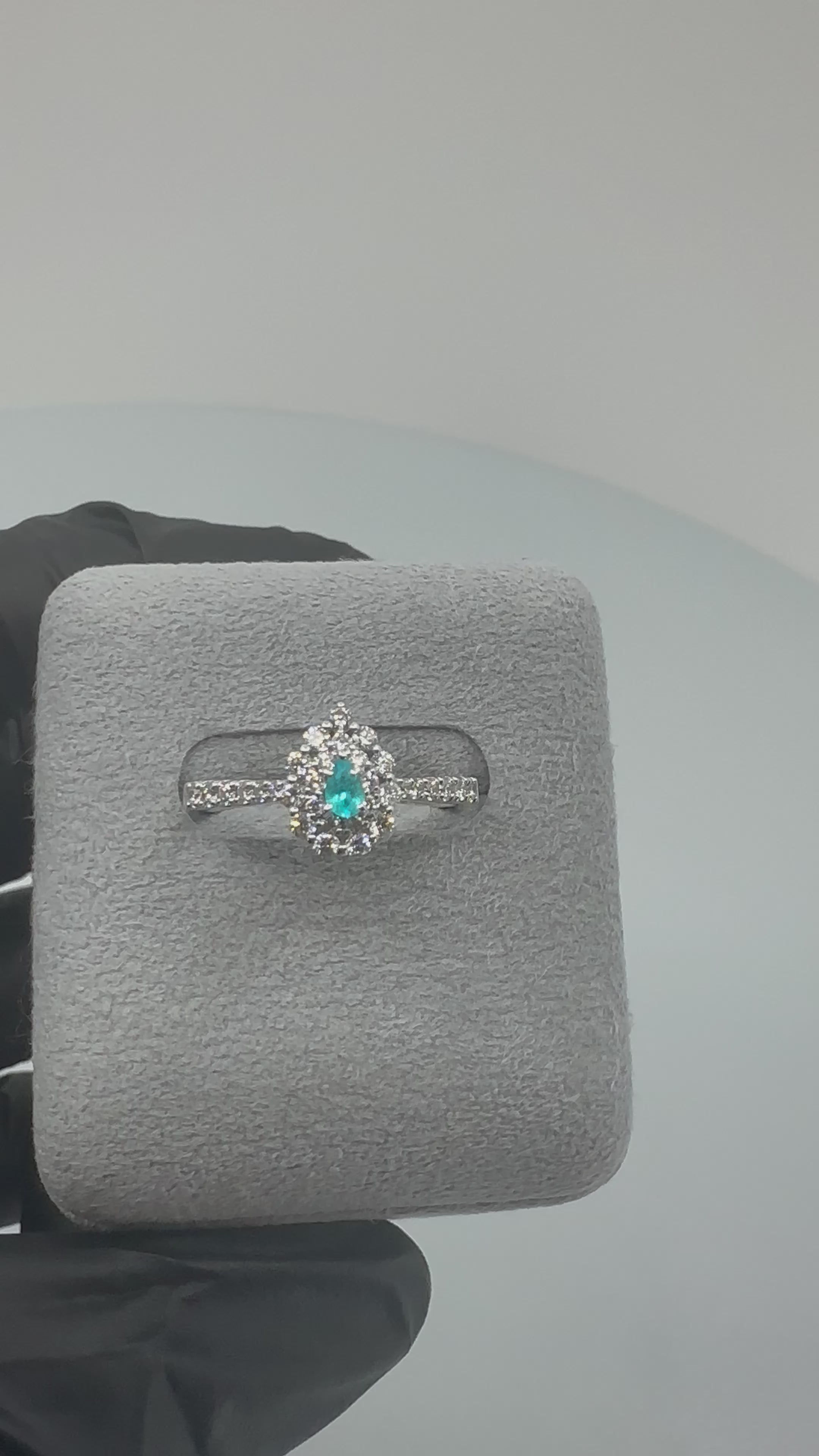 185［一点物］リング パライバトルマリン0.06ct PS