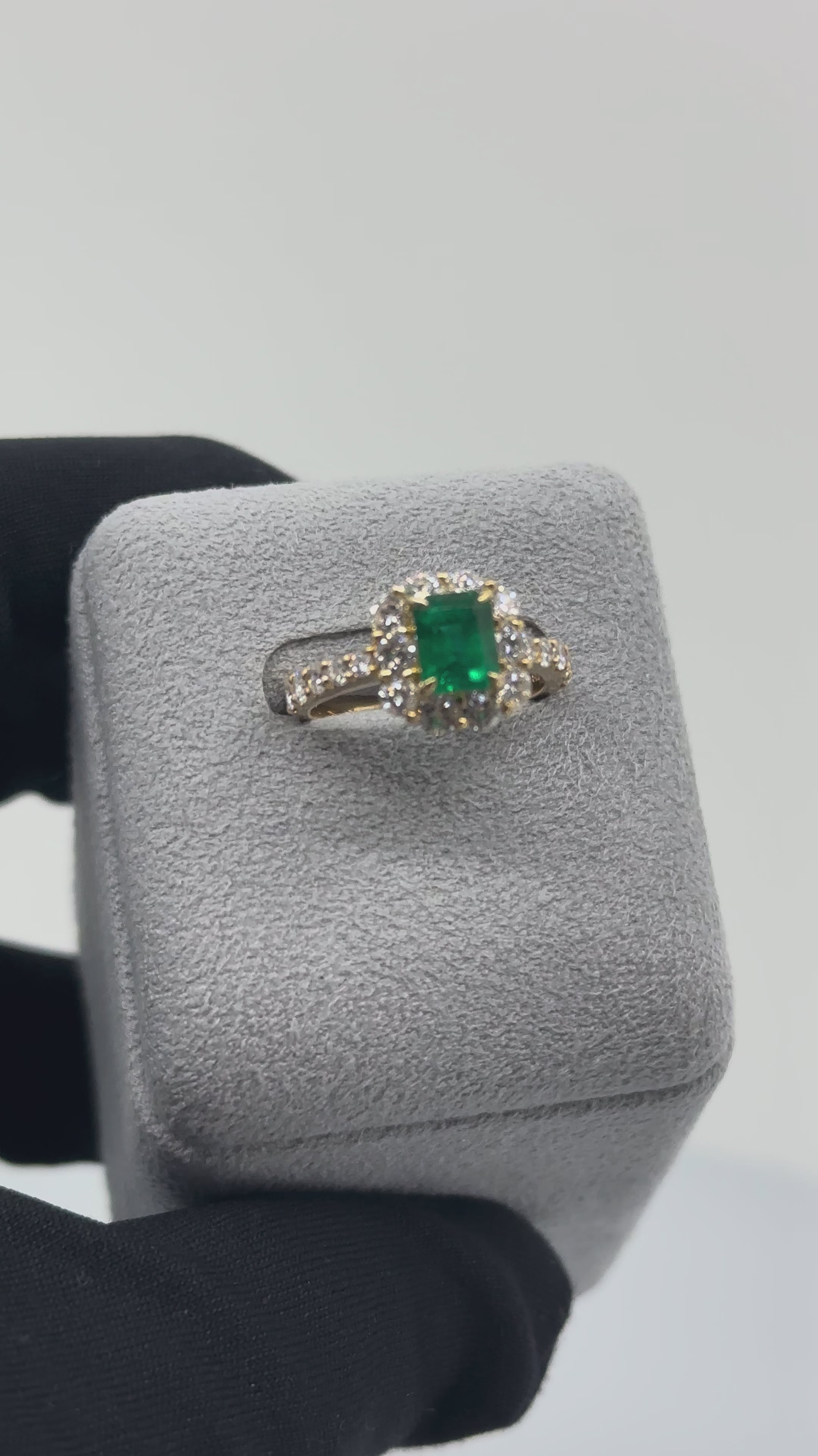 ［一点物］リング エメラルド 1ct YG