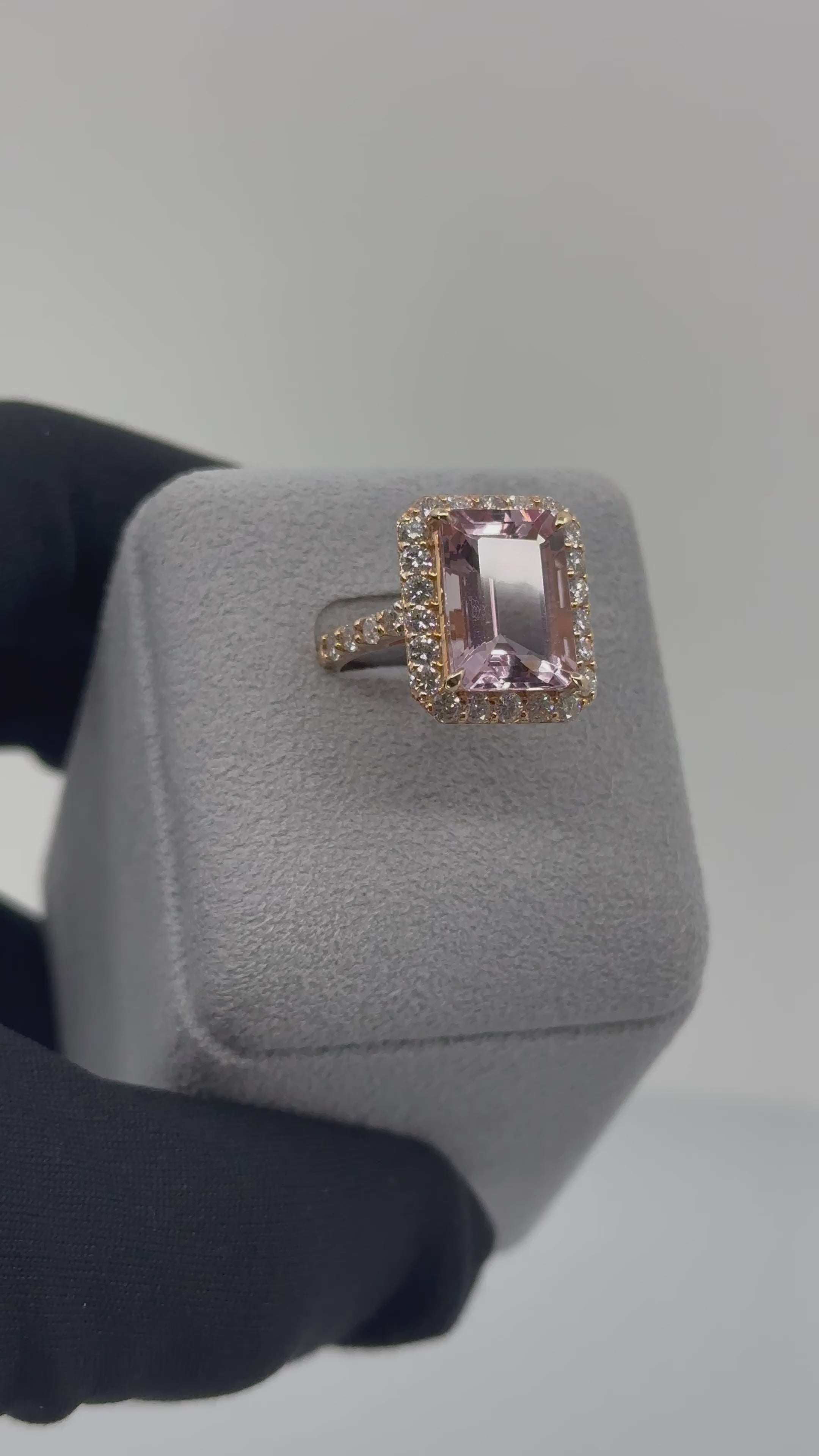 ［一点物］リング 　モルガナイト 6ct EM PG