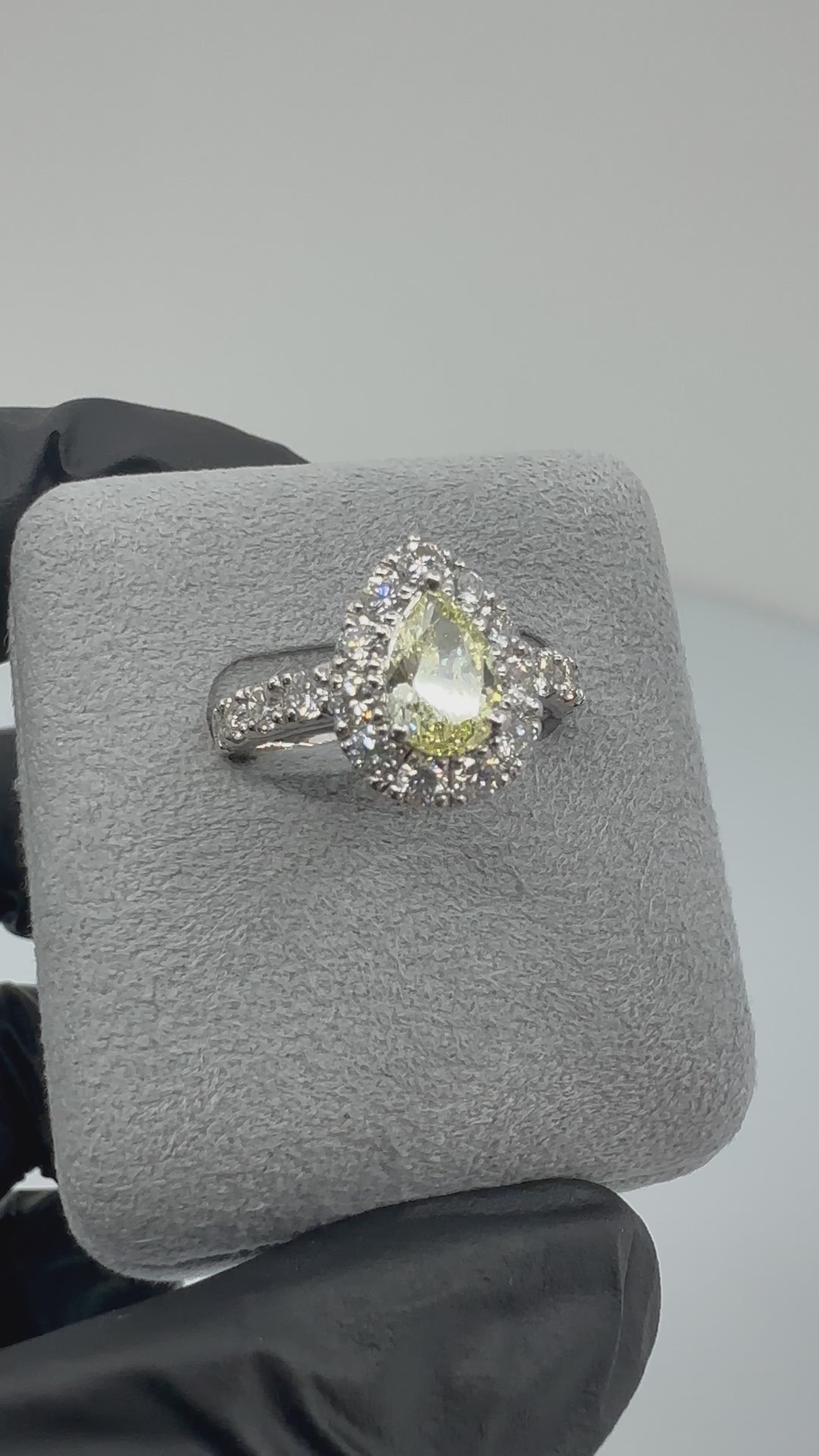 16［一点物］リング ダイヤ 0.9ct PS PT