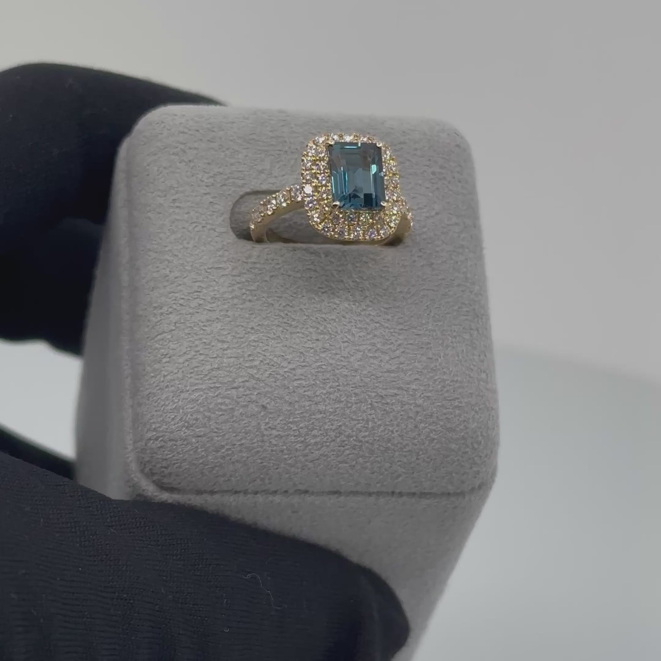 [ヴォワール] リング　ロンドンブルートパーズ/アクアマリン/クンツァイト