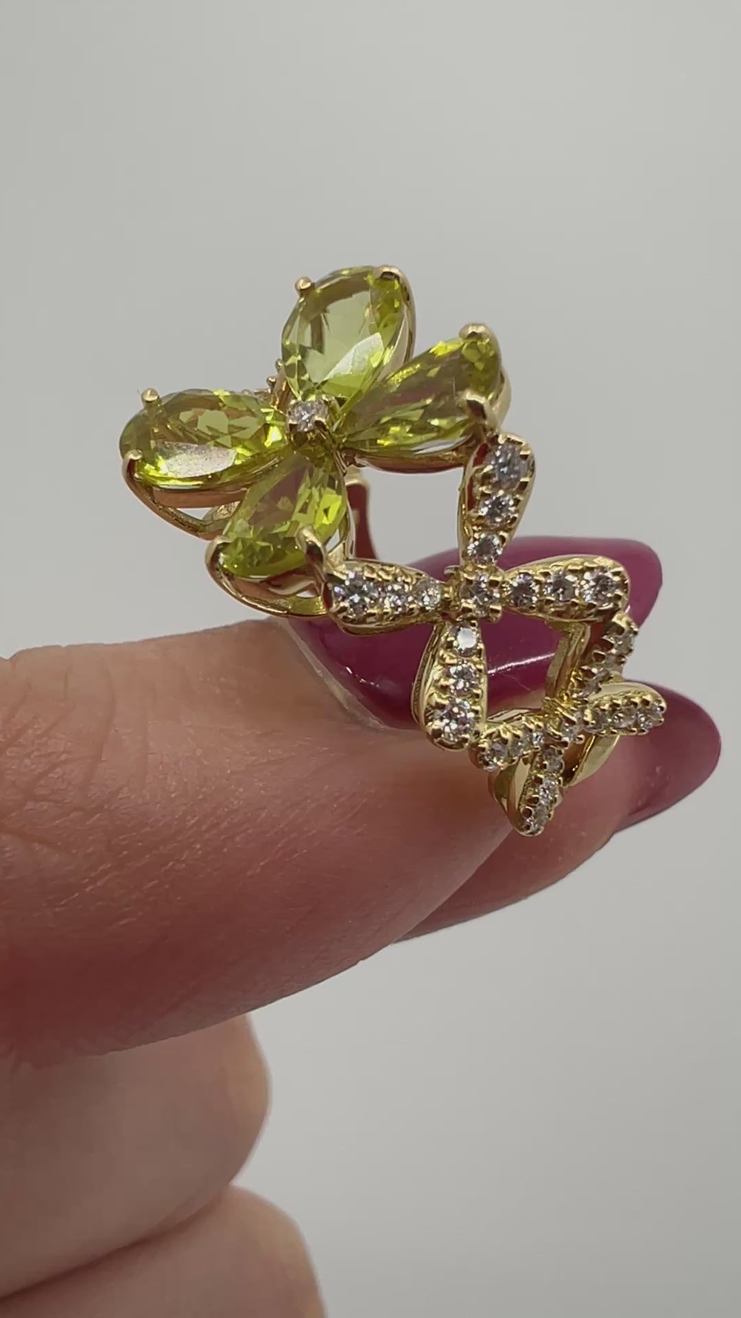 ［クロシェ］リング カナリートルマリン 2ct PS