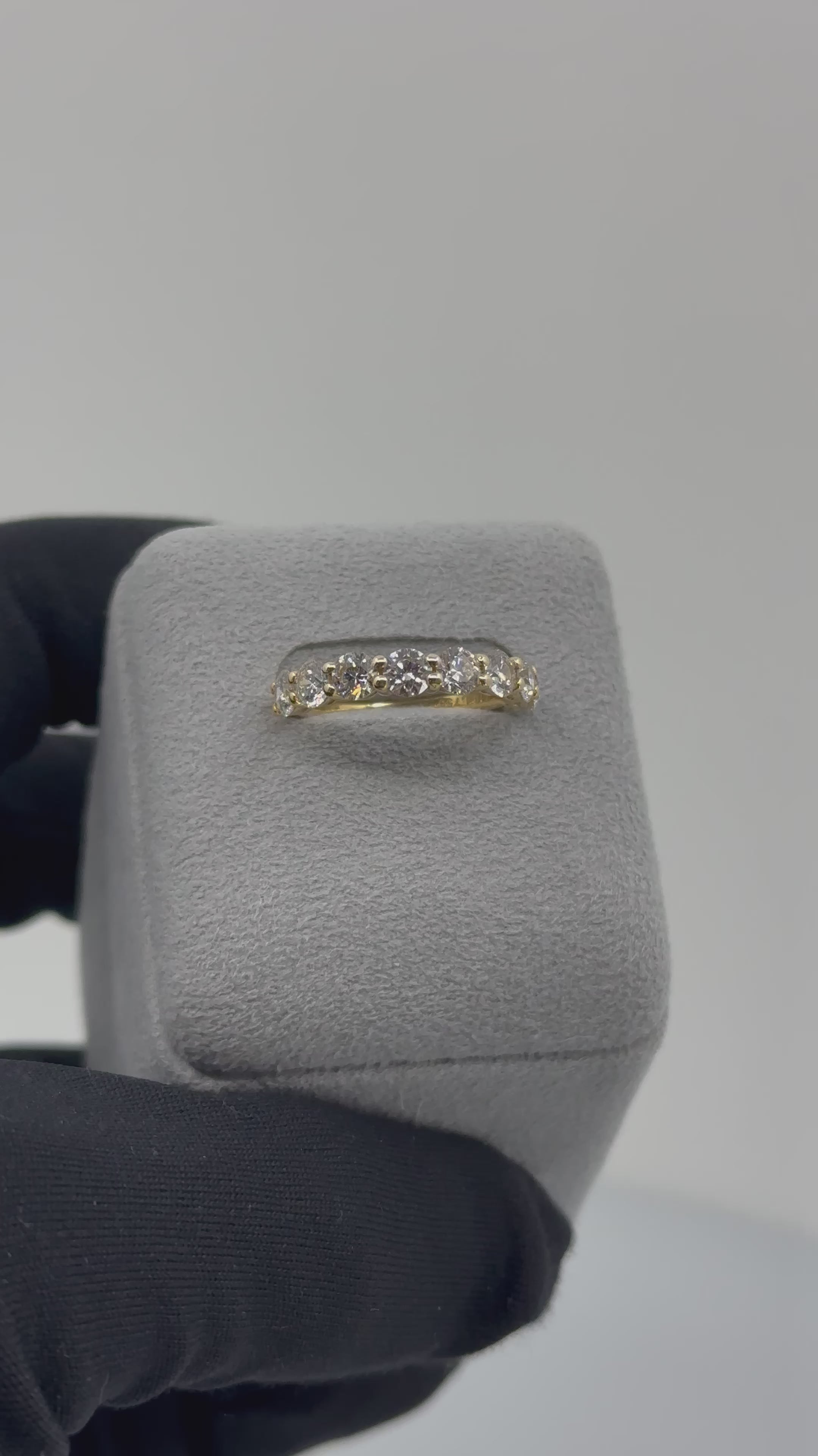 [新作/ラプソリュ］リング ハーフエタニティ ダイヤ