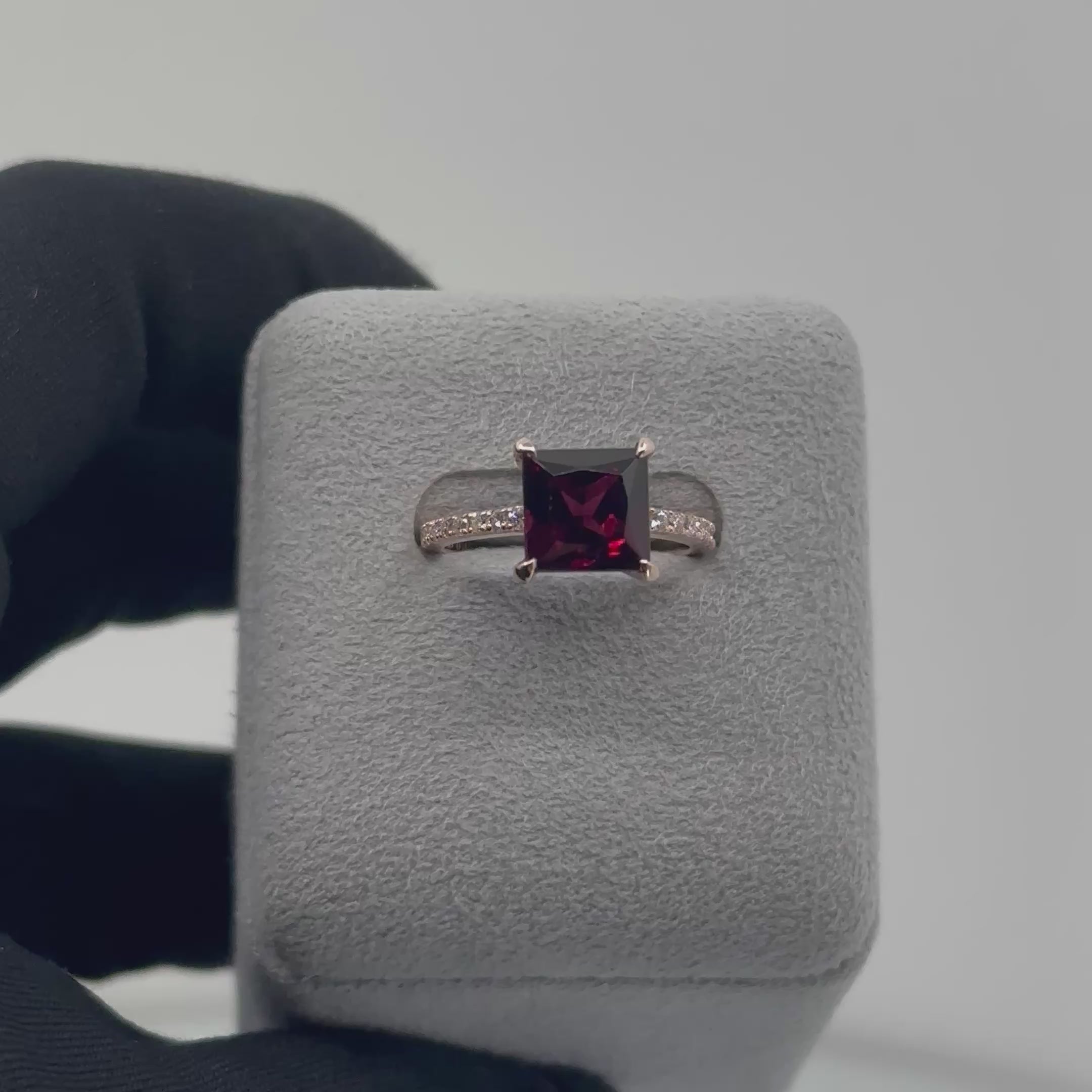 [新作/オンレール］リング ガーネット/モルガナイト/ペリドット