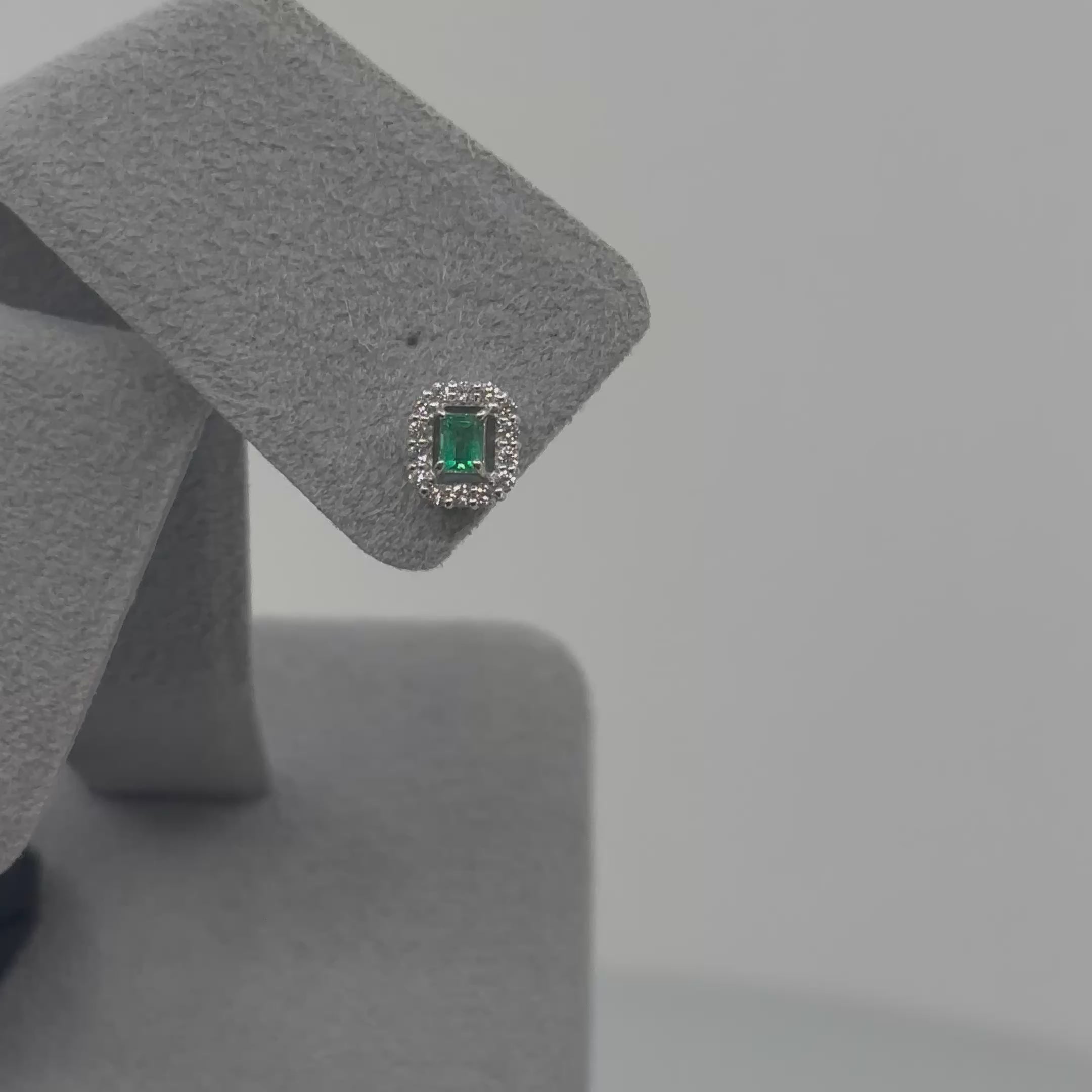 ［１点物］エメラルドピアス SQ