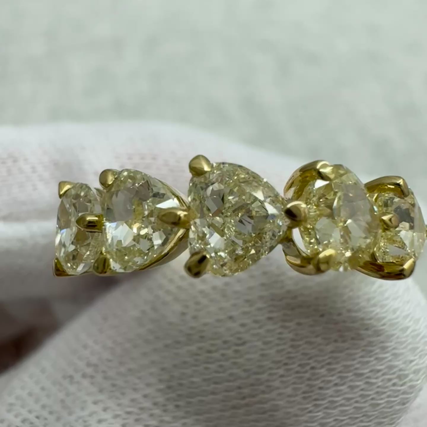 ［アメリインフィニティ］リング ダイヤ 1pc0.5ct×5pc HS YG