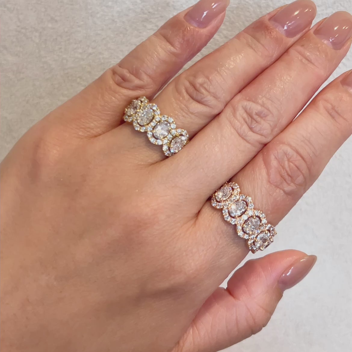 ［エリプス］リング OV ダイヤ