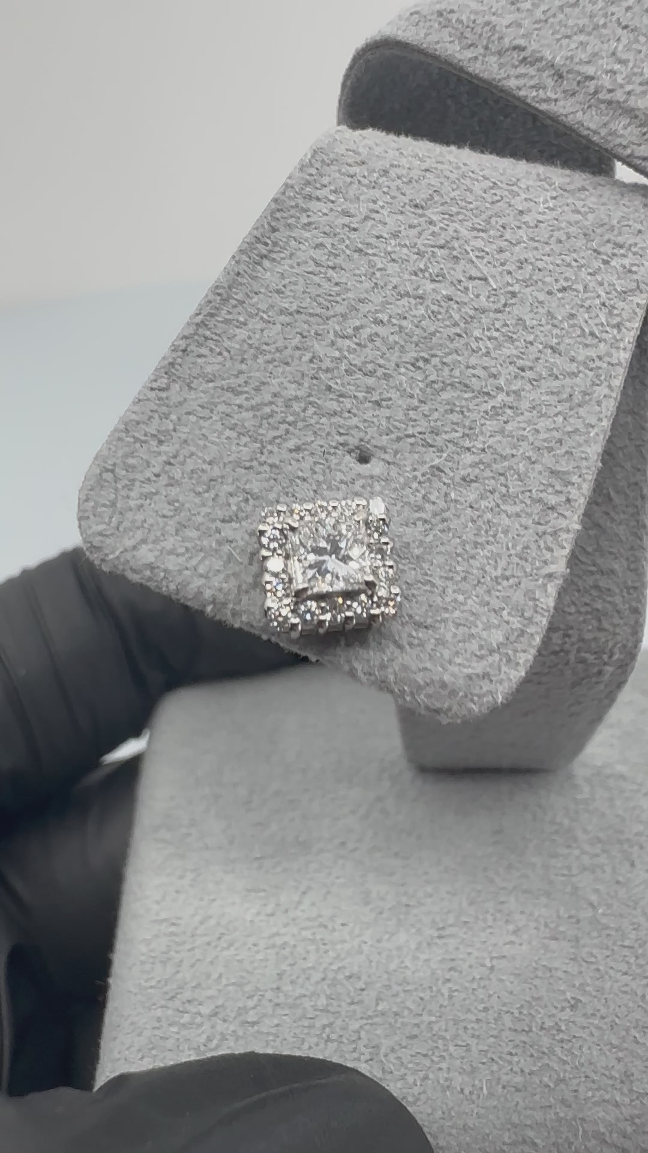 302［一点物］ピアス ダイヤ 0.2ct×2 PR PT