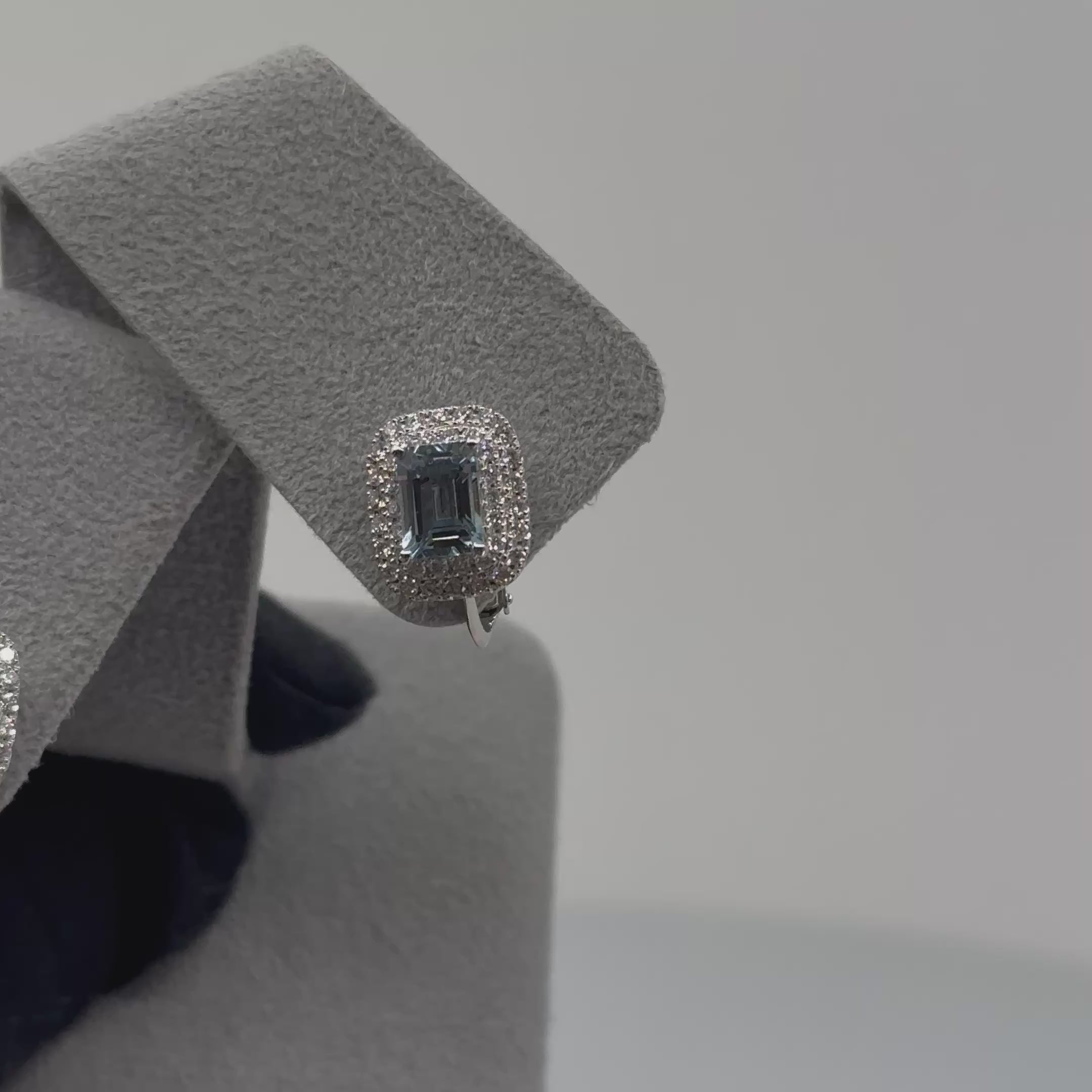 ［ヴォワール］ピアス クンツァイト/アクアマリン/ロンドンブルートパーズ