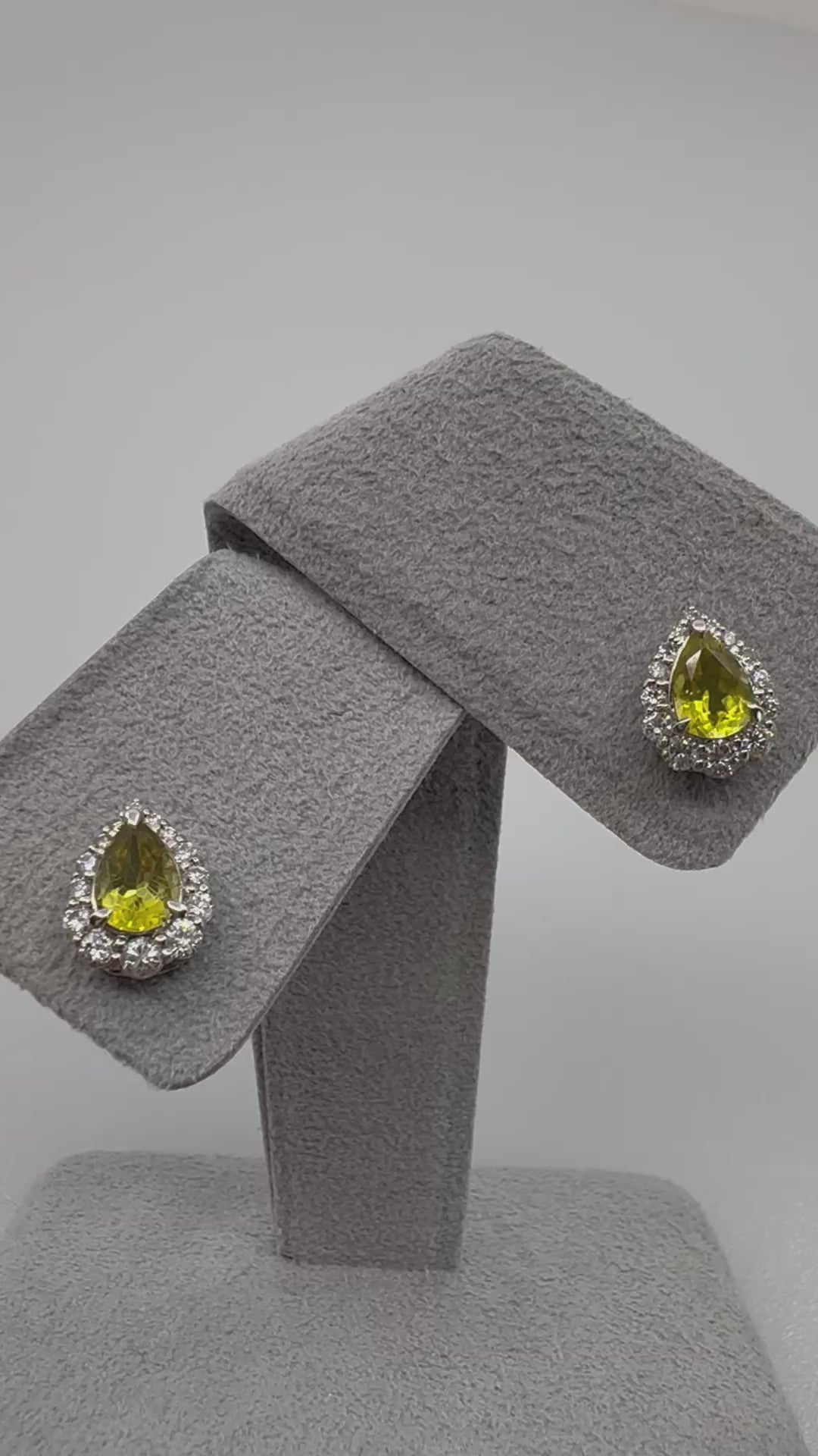 429［一点物/リモンチェッロ］ピアス カナリートルマリン 1ct PS PT