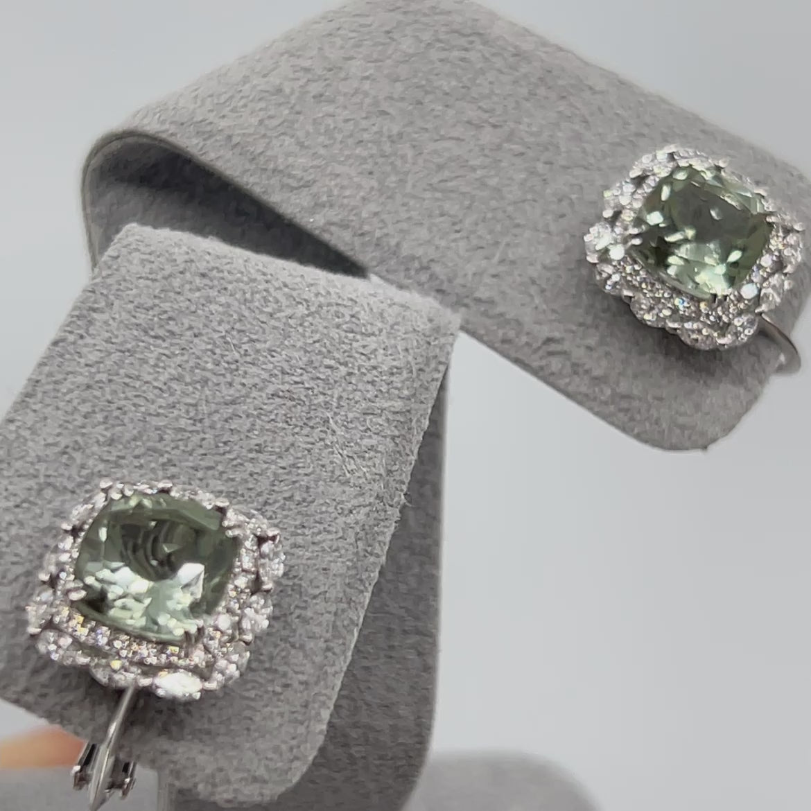 ［マドンナリリー］ピアス ライトアメジスト/グリーンアメジスト/タンザナイト