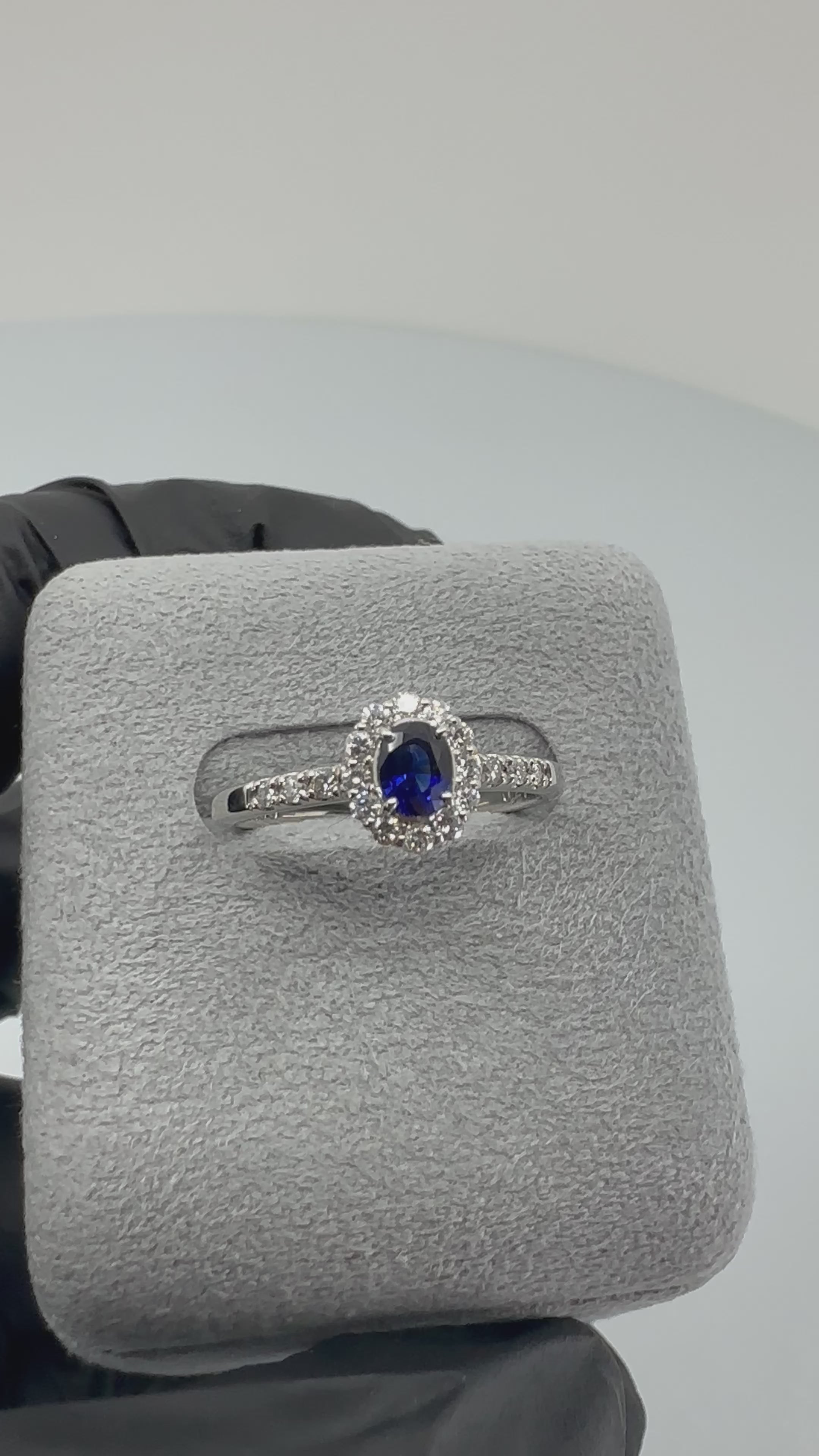 102［一点物］リング ブルーサファイア 0.3ct前後 OV PT