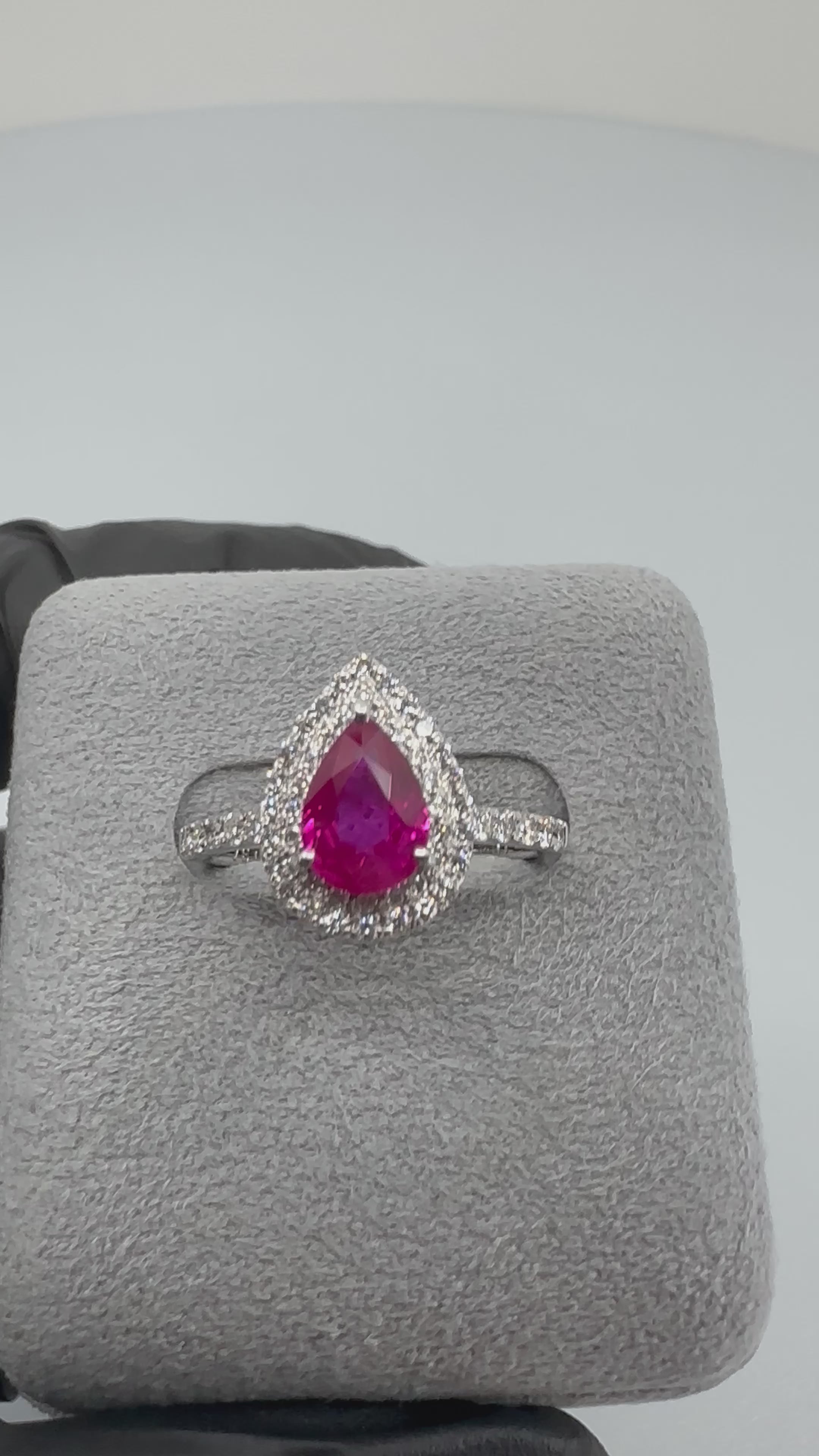 85［一点物］リング ルビー 1.0ct前後 PS PT