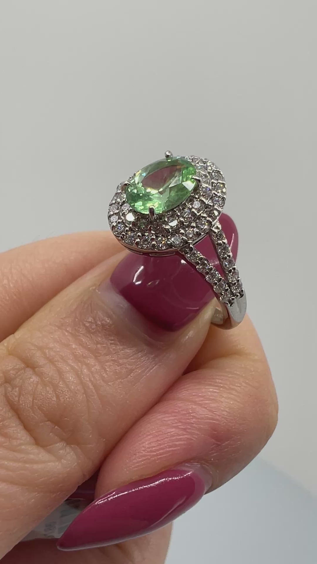 79［一点物/メローネ］リング コーネルピン 0.9ct OV PT