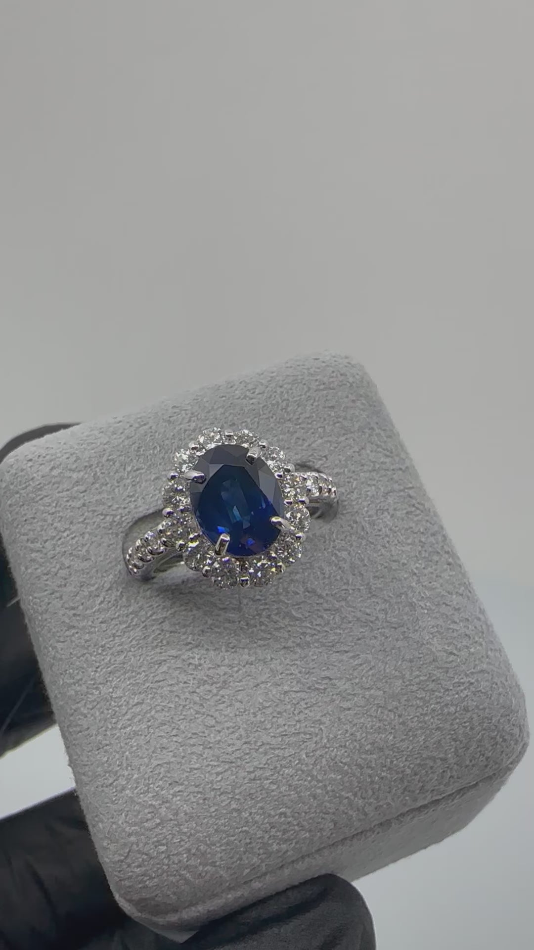 67［一点物］リング ブルーサファイア 2.7ct OV PT