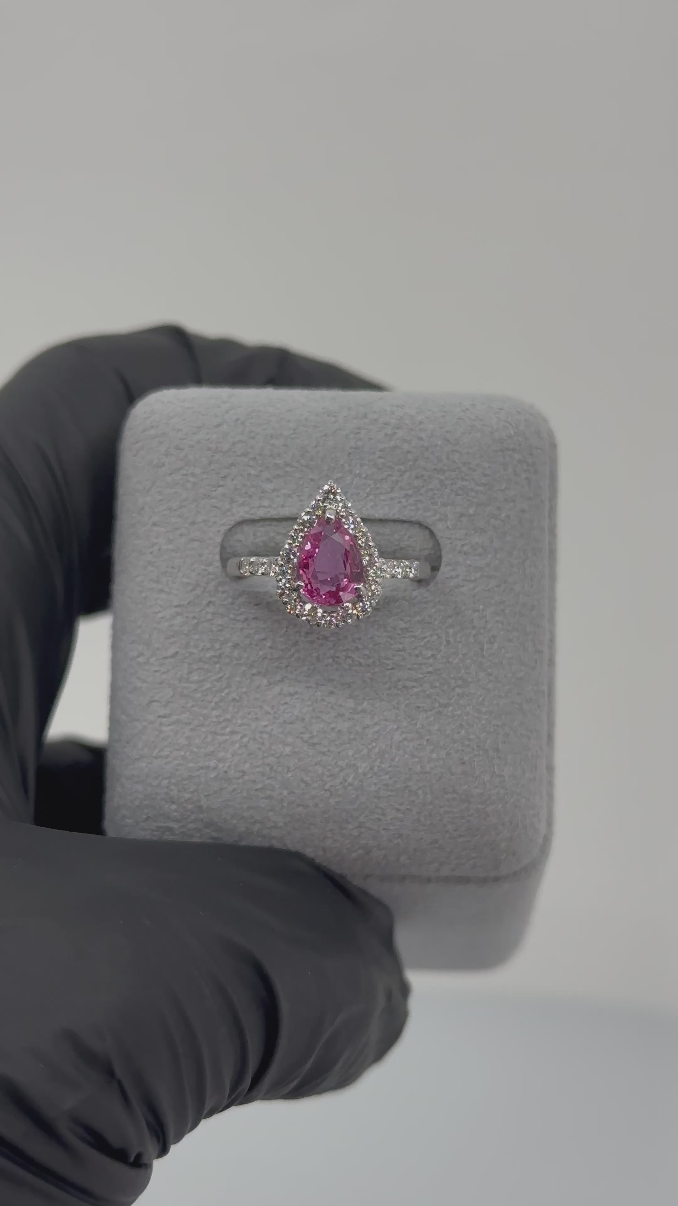 ［一点物］リング ピンクサファイア 1.3ct PS  PT