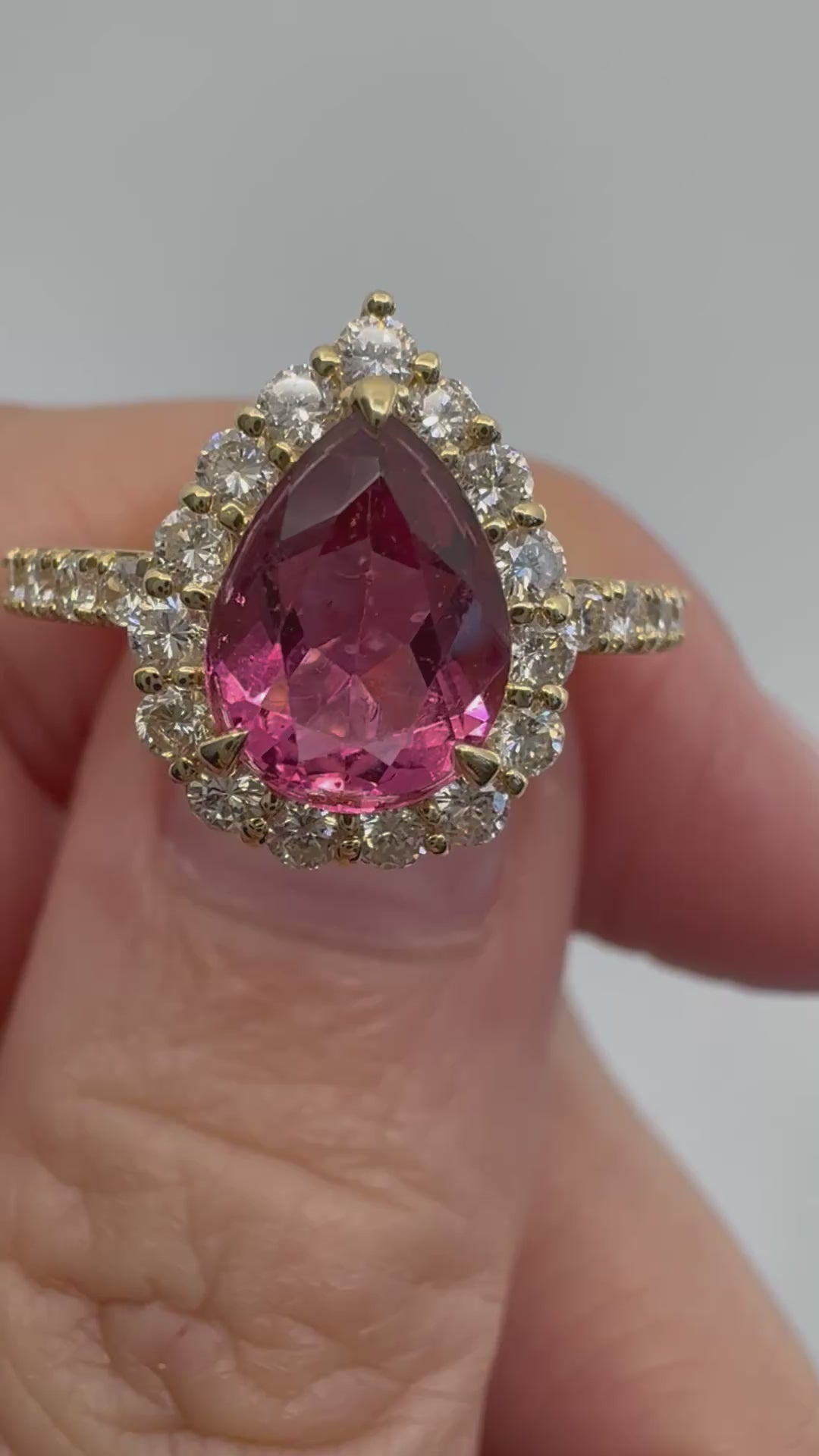 88［一点物］リング トルマリン 1.5ct前後 PS YG