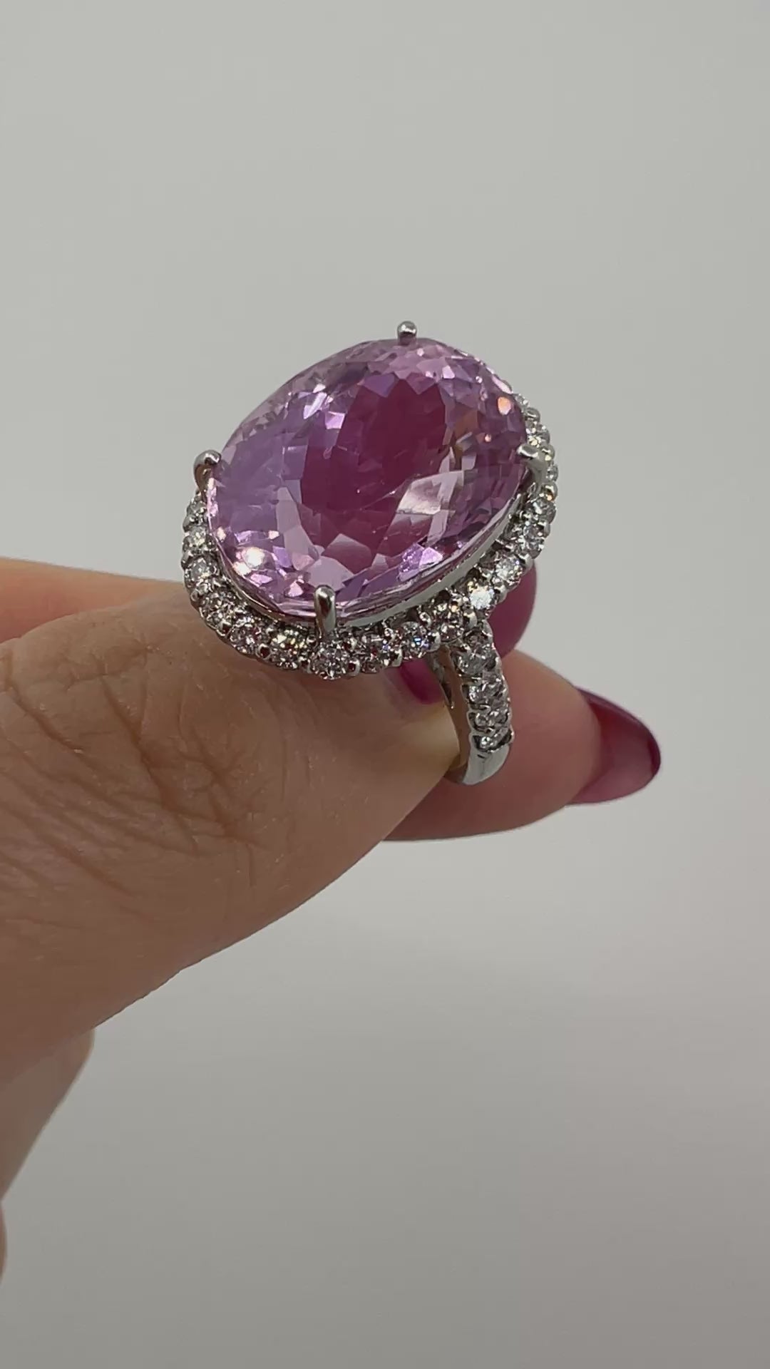 ［カリソン］リング クンツァイト 12ct前後 OV