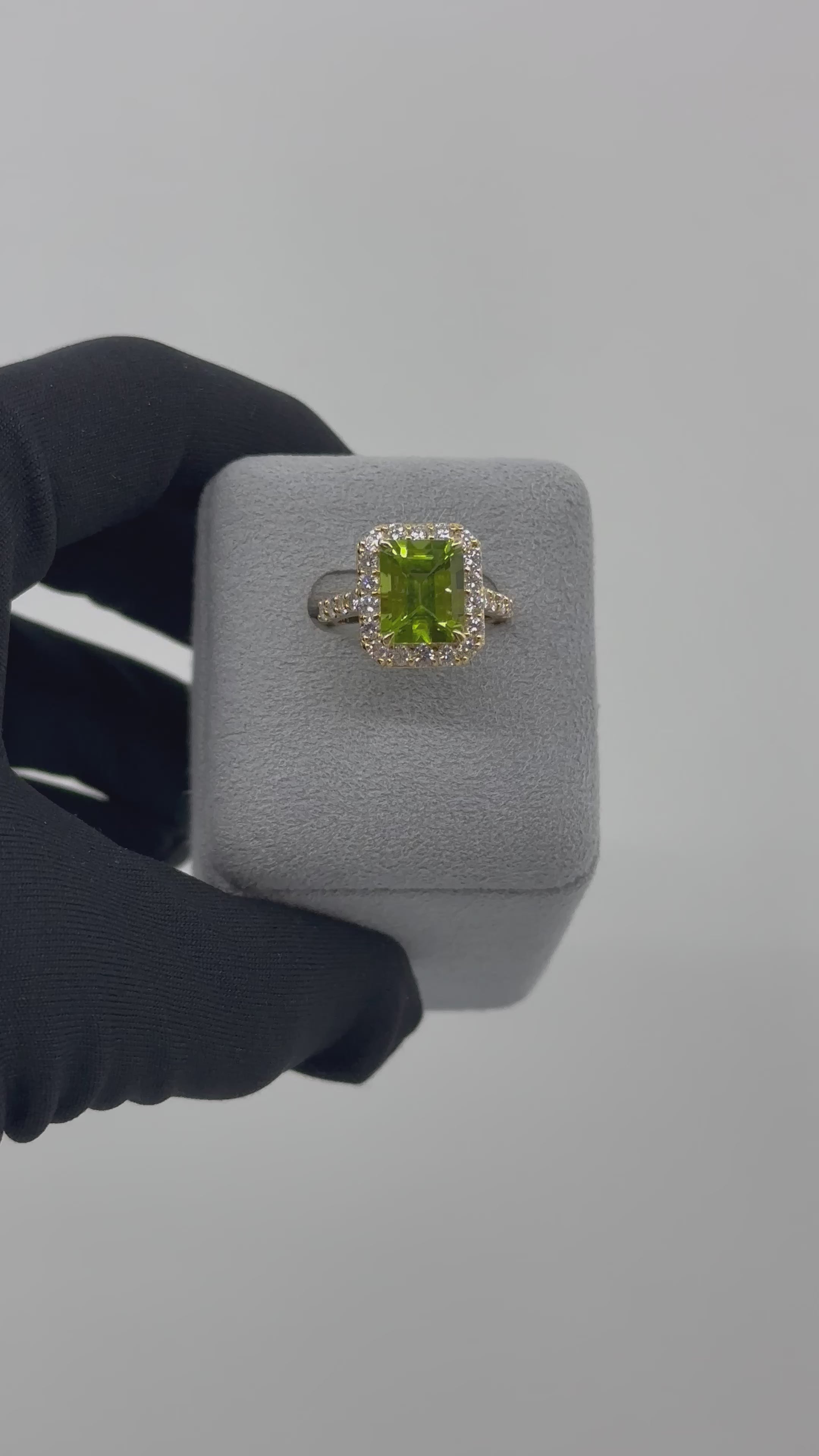 ［一点物］リング ペリドット 4.4ct SQ K18YG