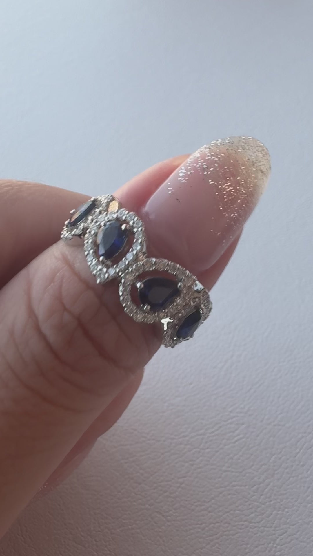 ［一点物/愛の花束］リング サファイア  1ct up PS PT