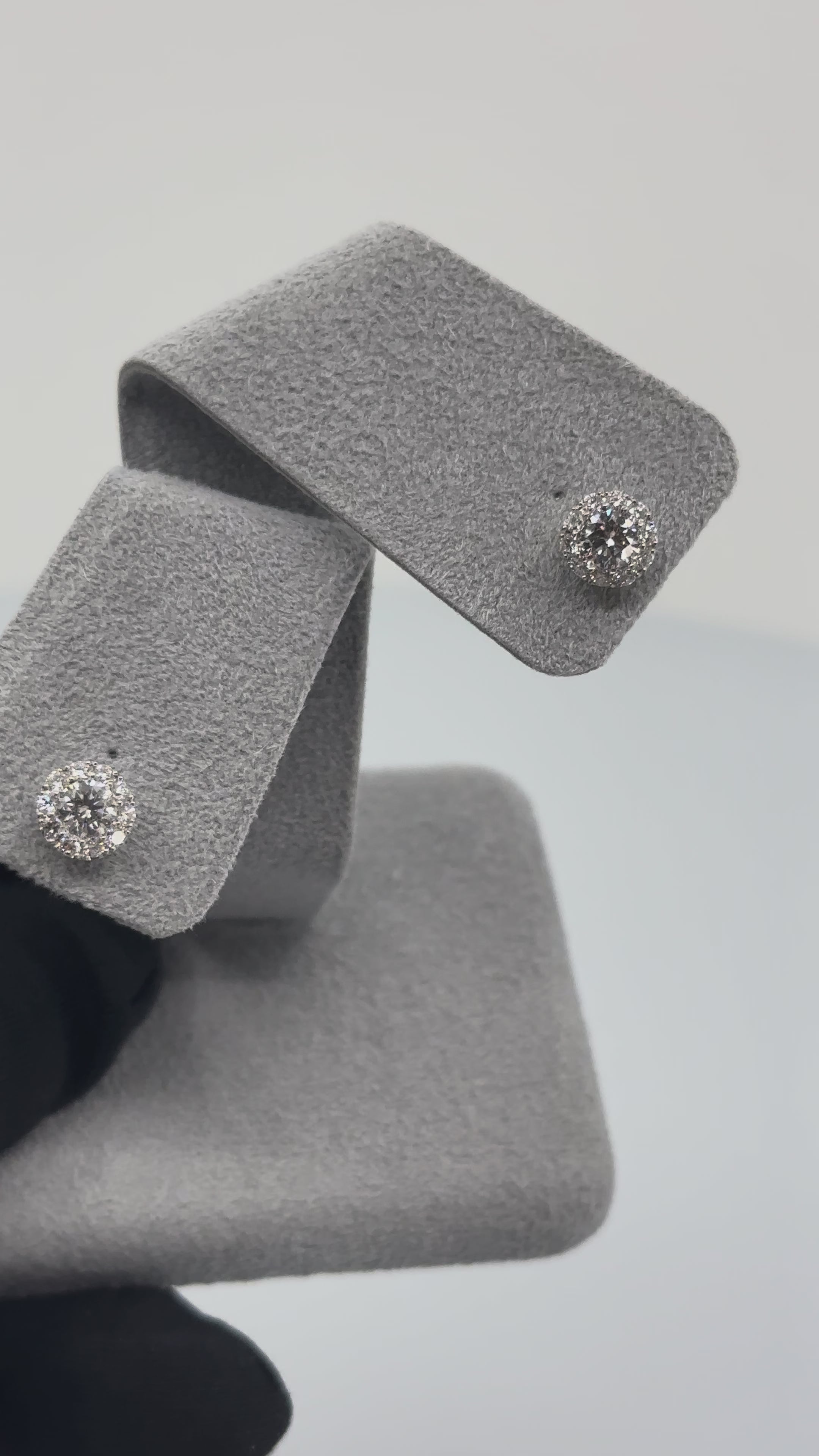 ［新作/一点物/エトア］ピアス ダイヤ 0.3ct×2 RO PT/YG