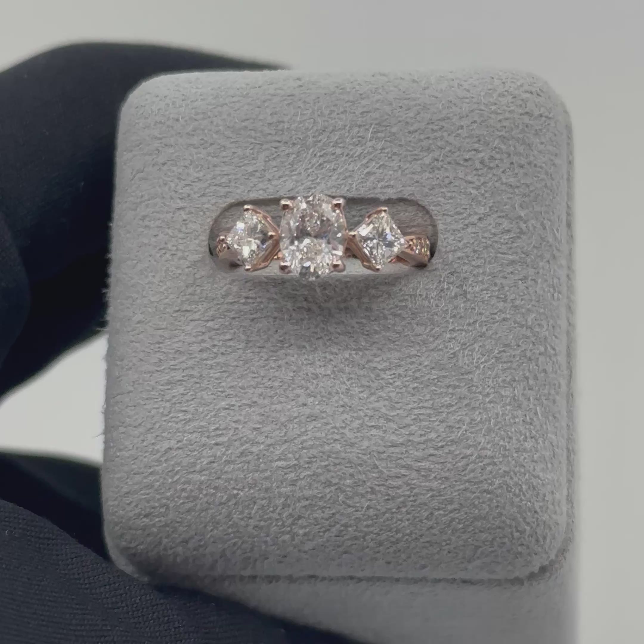 [フロレリゾン］リング ダイヤ/ミントガーネット/タンザナイト