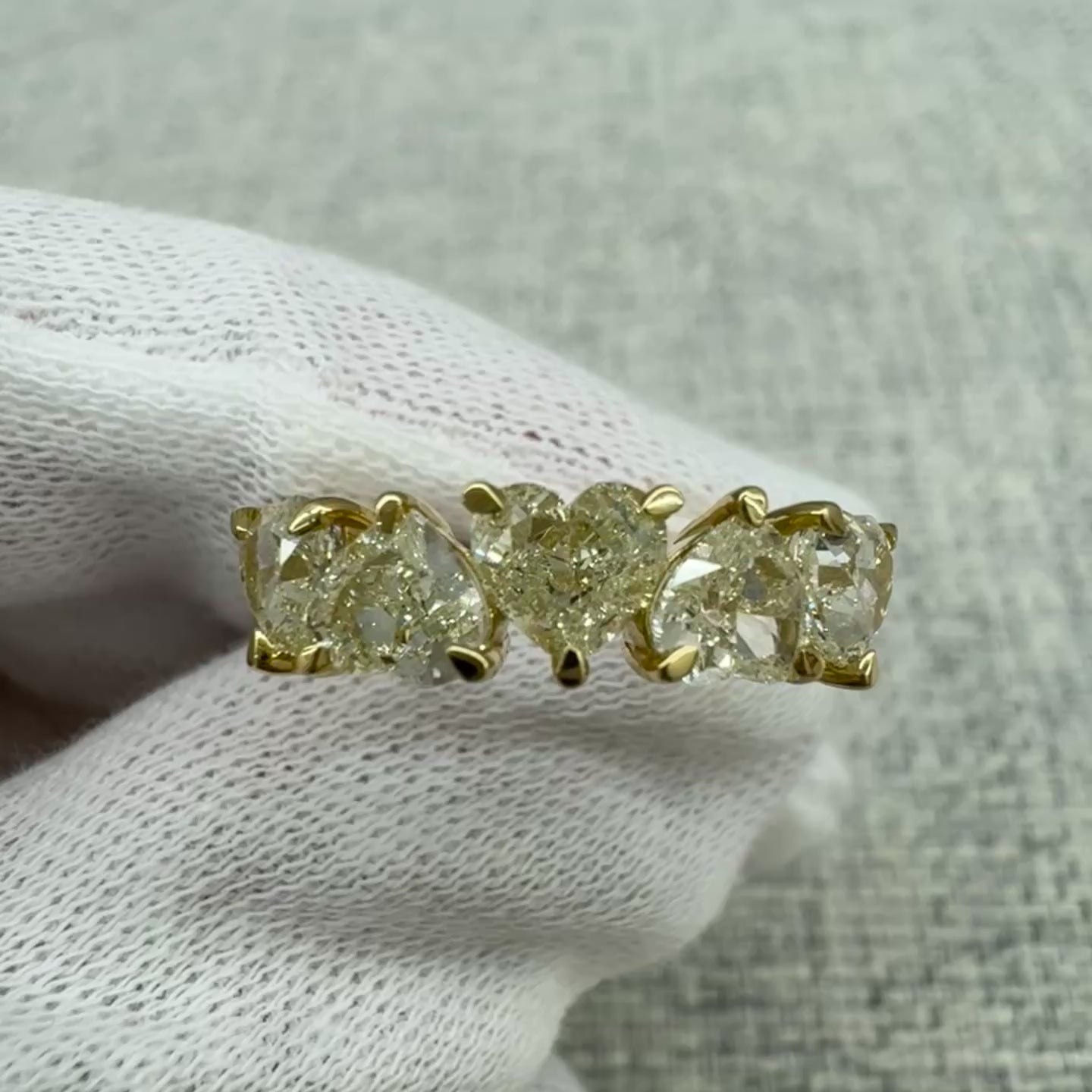 ［アメリインフィニティ］リング ダイヤ 1pc0.5ct×5pc HS YG