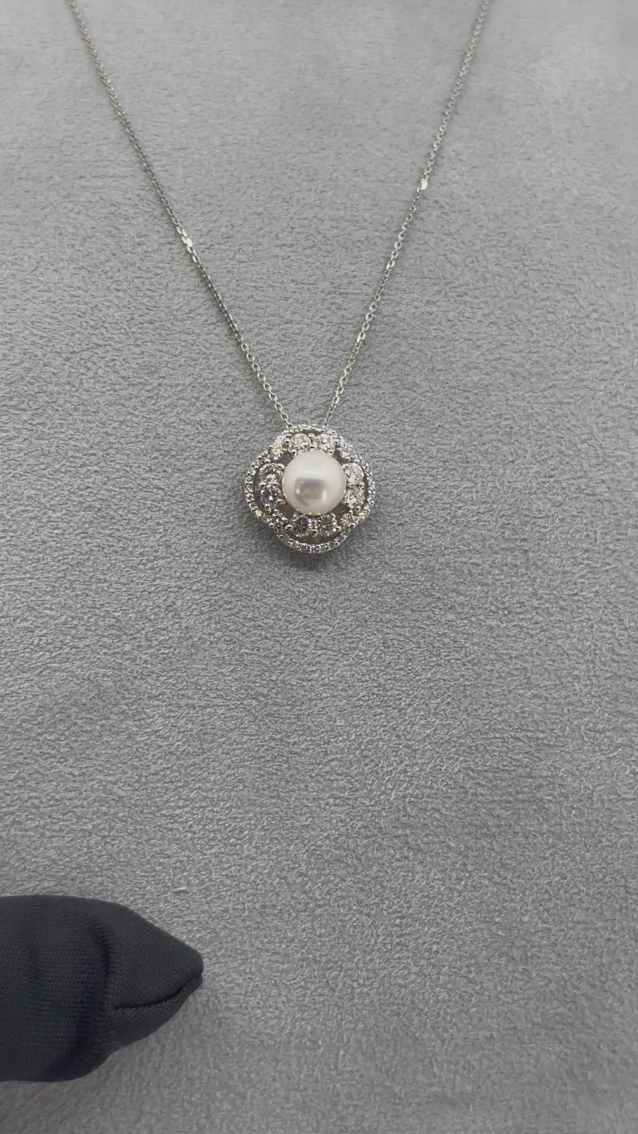 ［ジャルダン］ネックレス あこや真珠8mm