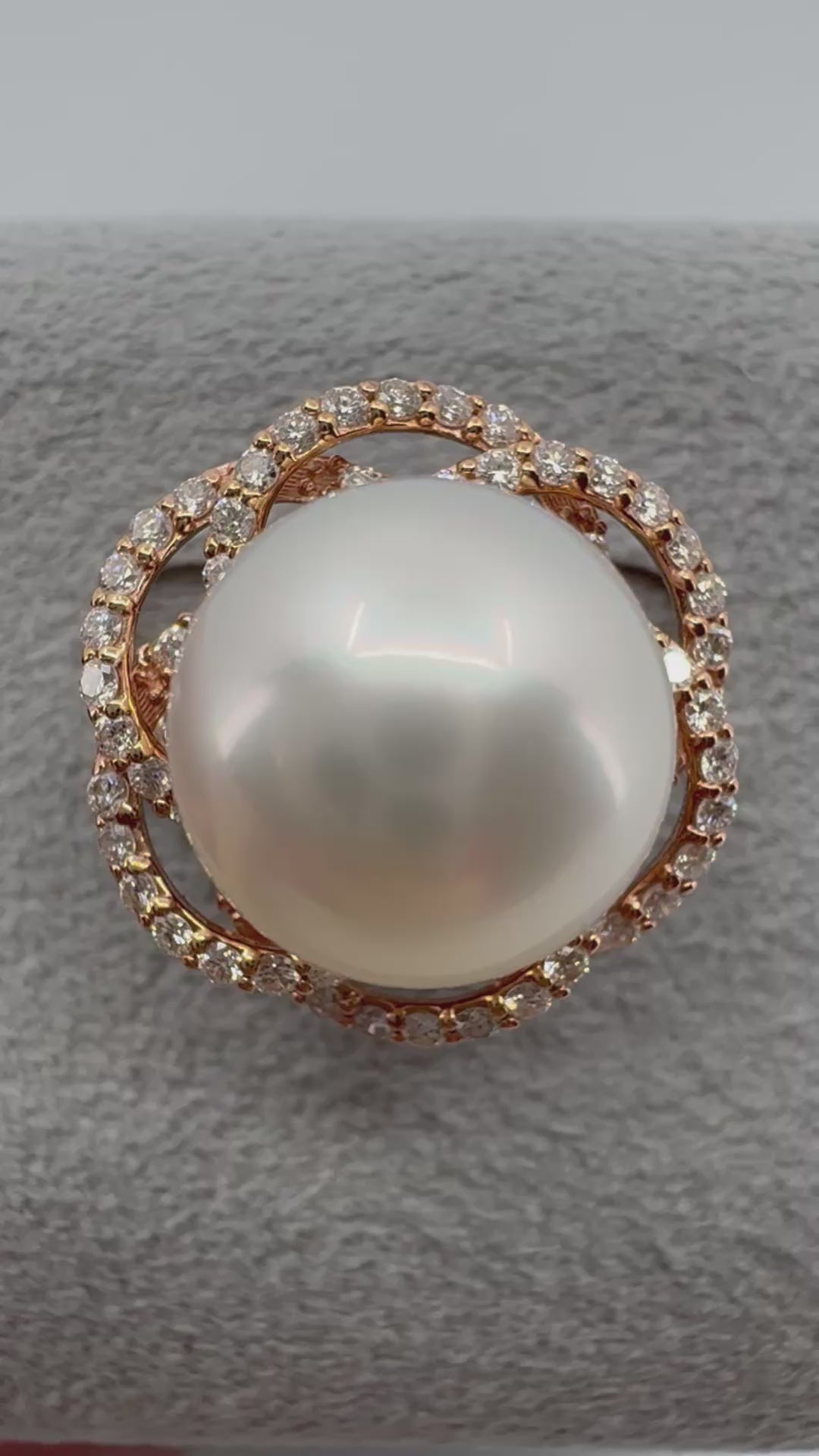 ［白椿］リング 南洋真珠11mm