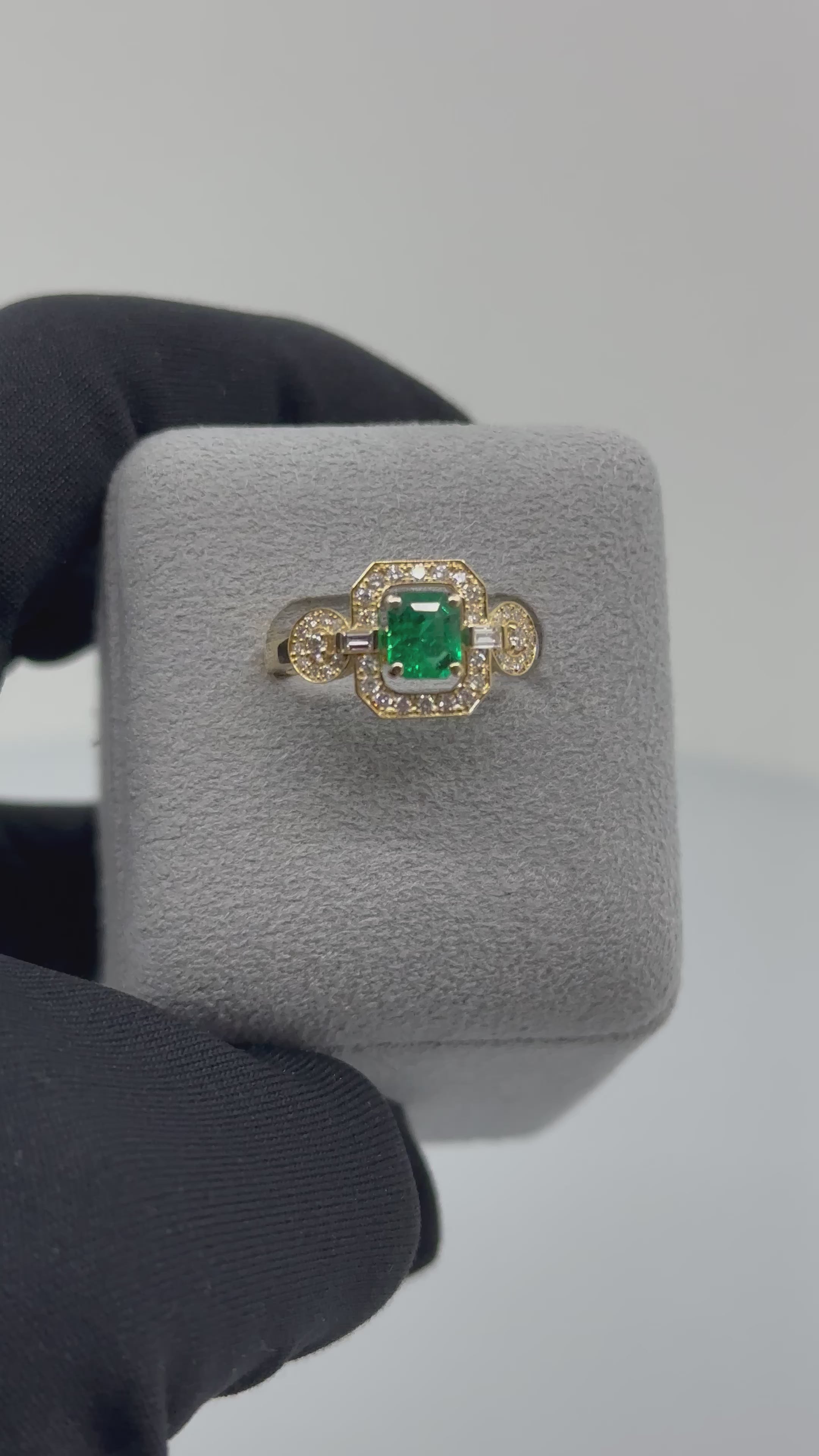 ［一点物］リング  エメラルド  0.75ct  EM YG