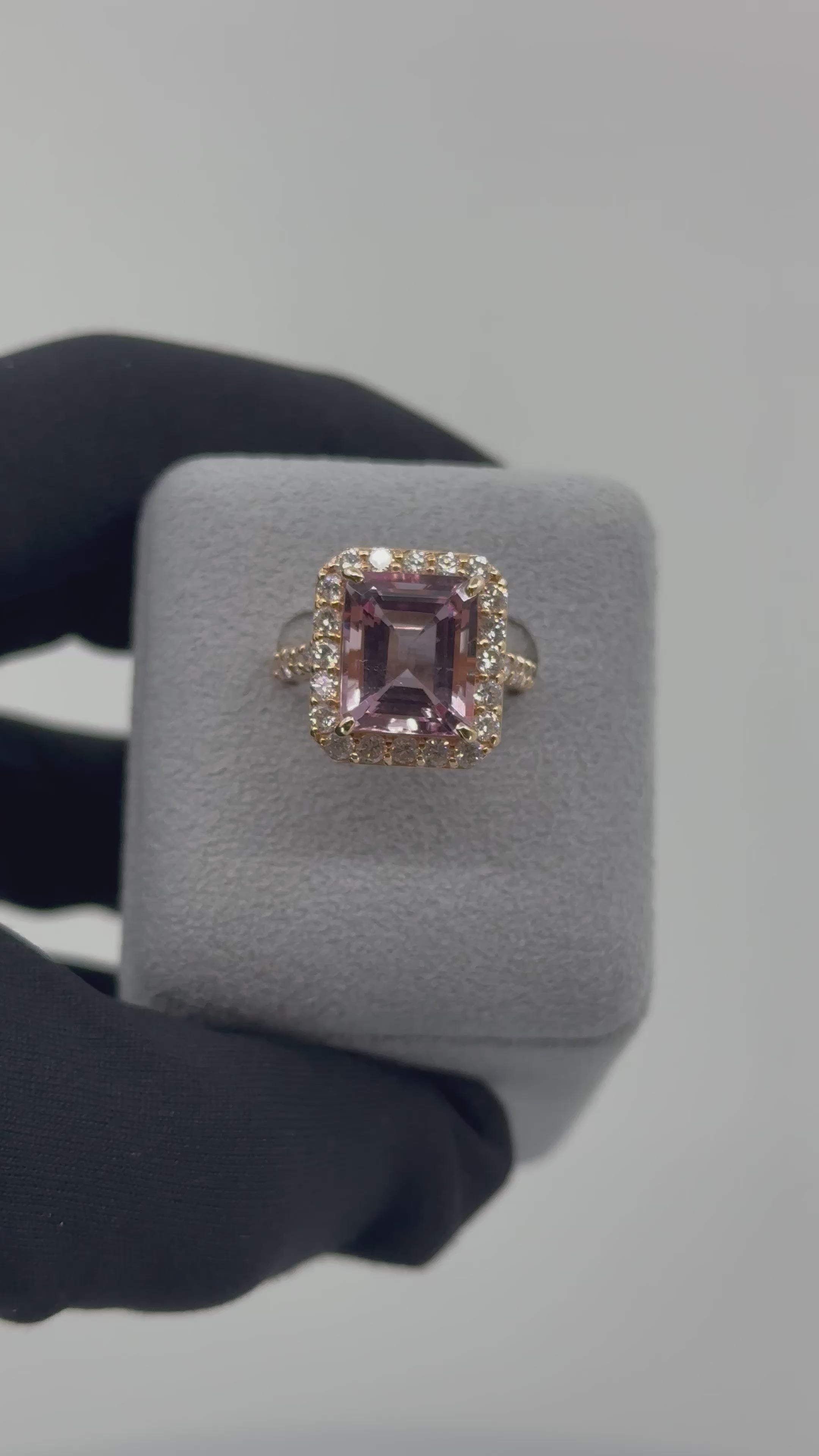 ［一点物］リング 　モルガナイト 6ct EM PG