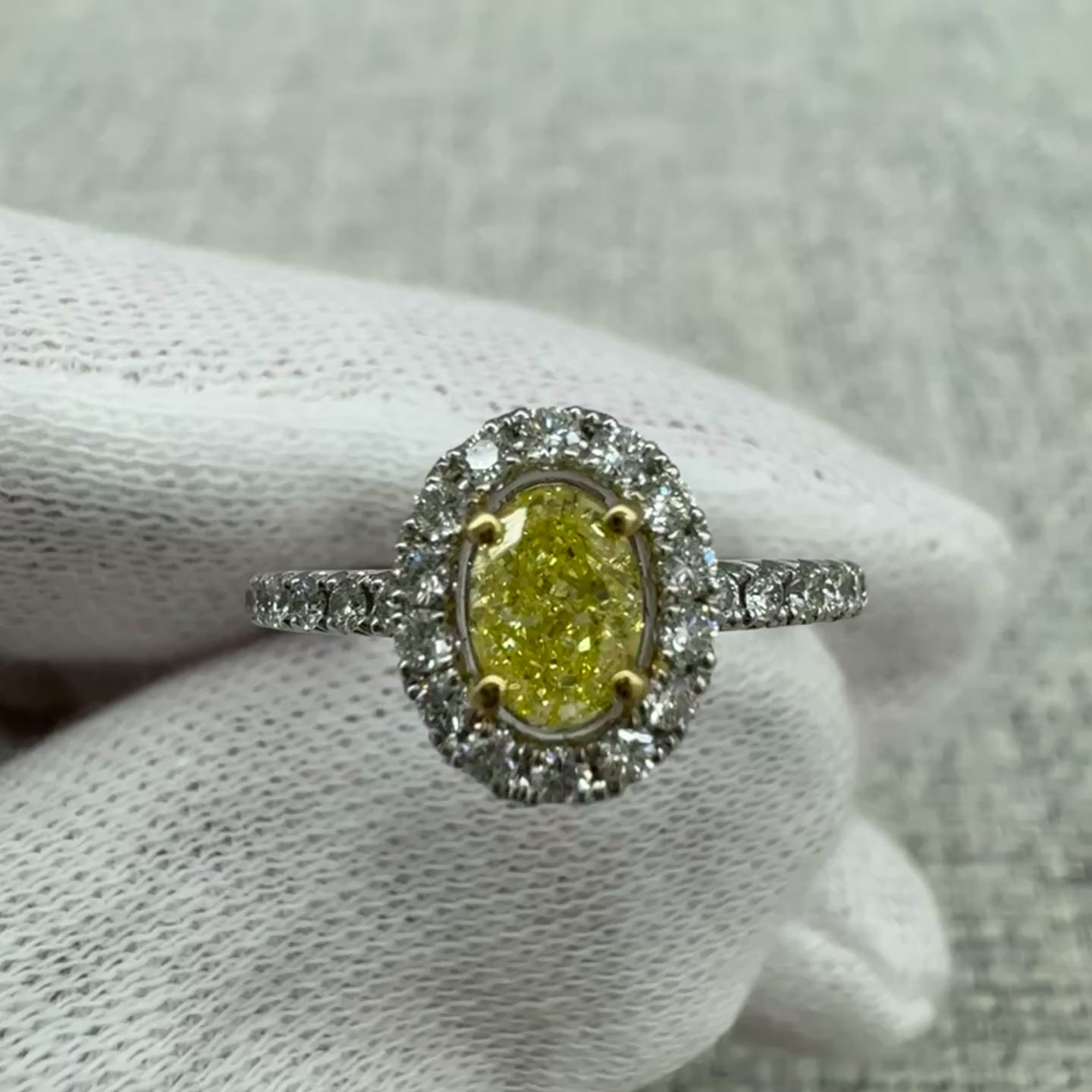 ［一点物］リング ダイヤ FIY 0.5ct PT OV