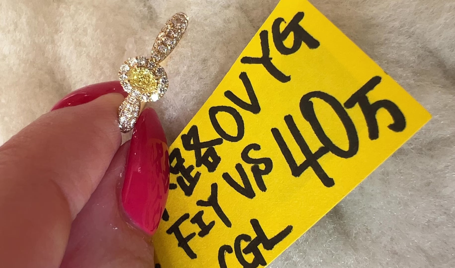 5-パリの小路 中石0.2ct OV YG リング〜Fancy intense yellow｜AYAKO SAKURAI（櫻井 彩子（サクライ アヤコ））公式通販サイト