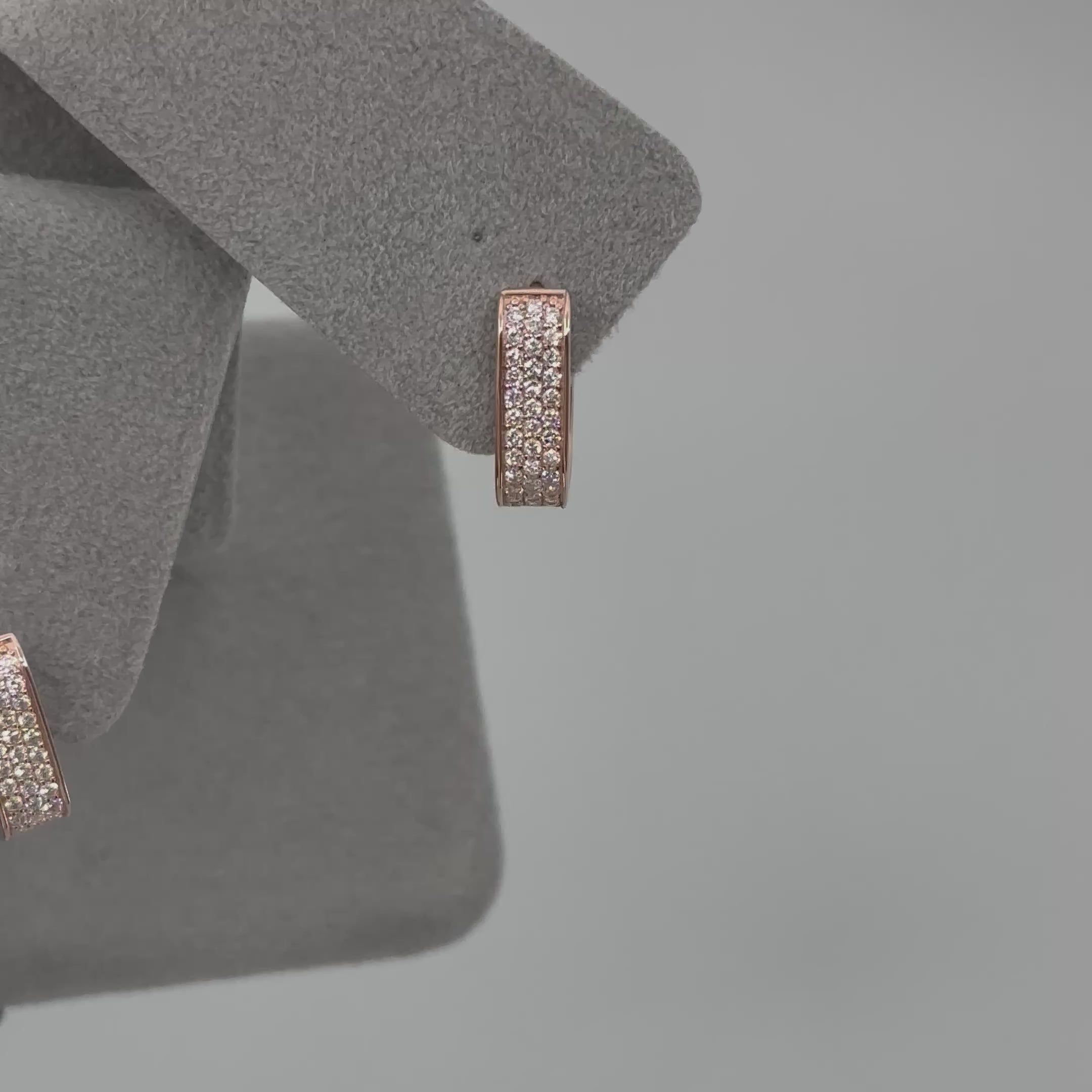 ［プレシャス］ ダイヤモンドフープピアス