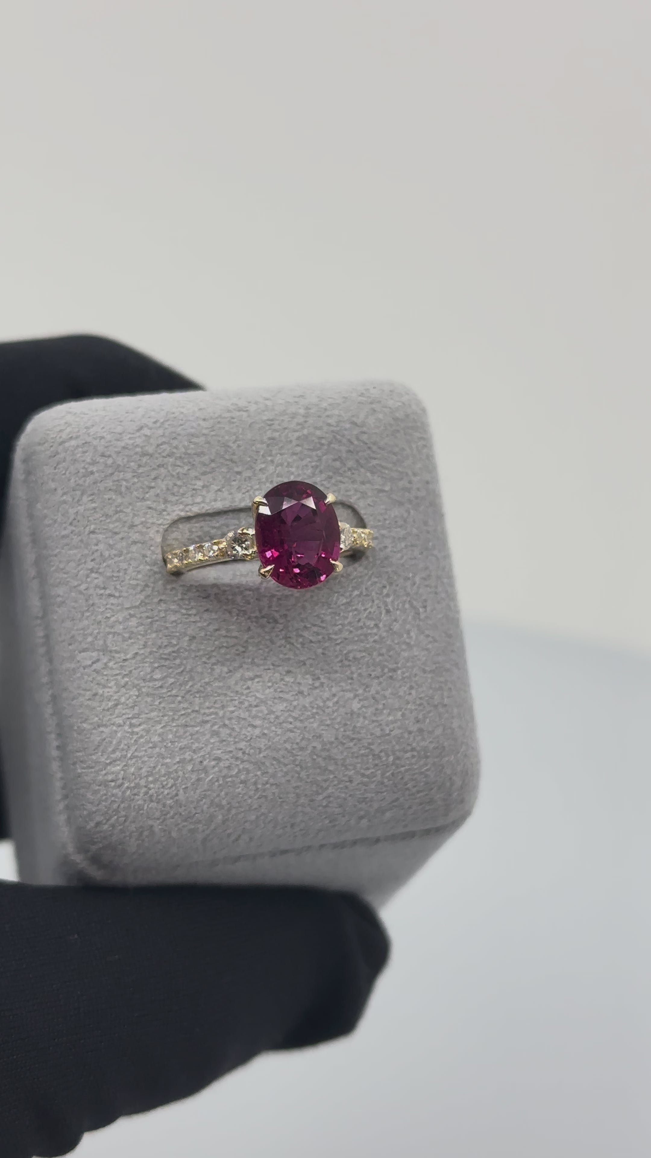 ［一点物］リング ルべライト 2.9ct YG