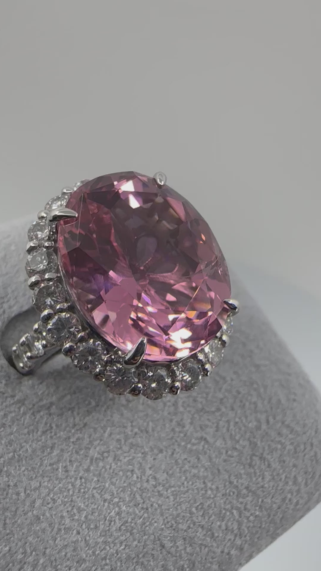 ［一点物］リング ピンクトルマリン 13ct OV PT