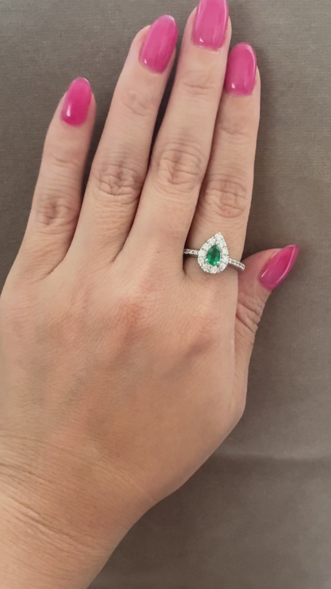 ［一点物］リング エメラルド 0.3ct PS PT