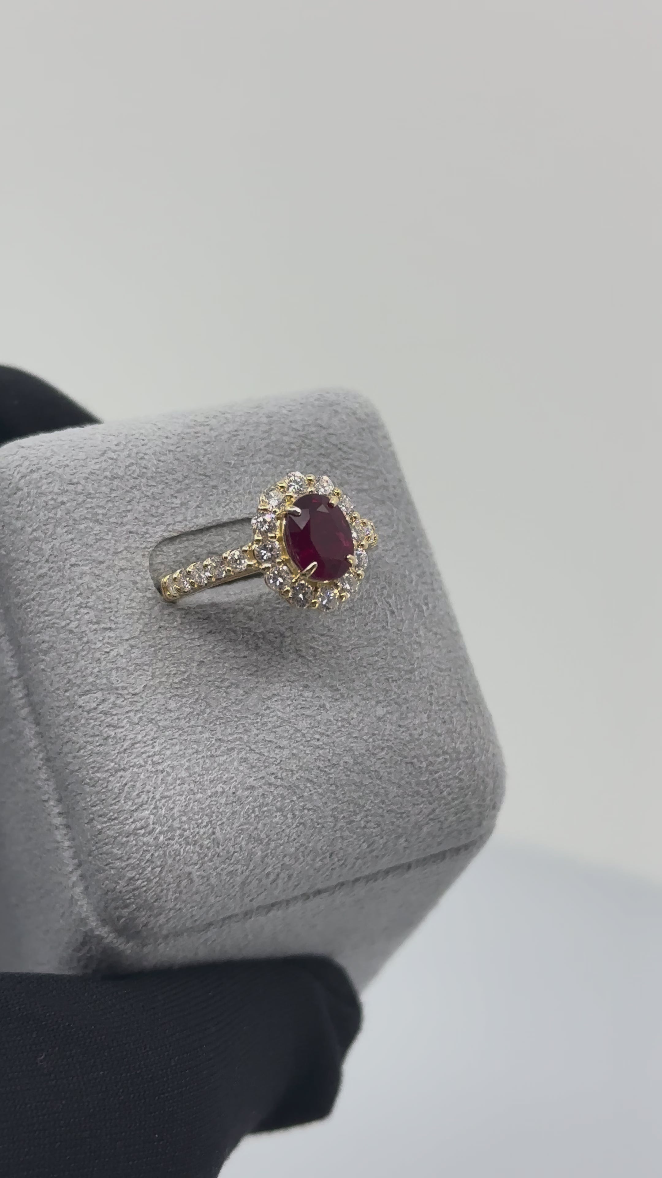 ［一点物］リング ルビー 1.6ct YG